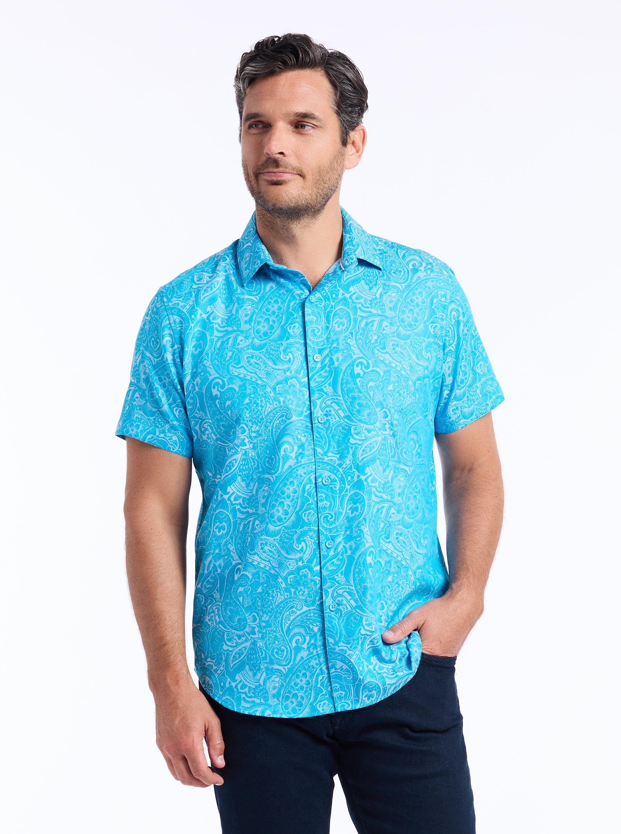 HUDSON SHORT SLEEVE BUTTON DOWN SHIRT