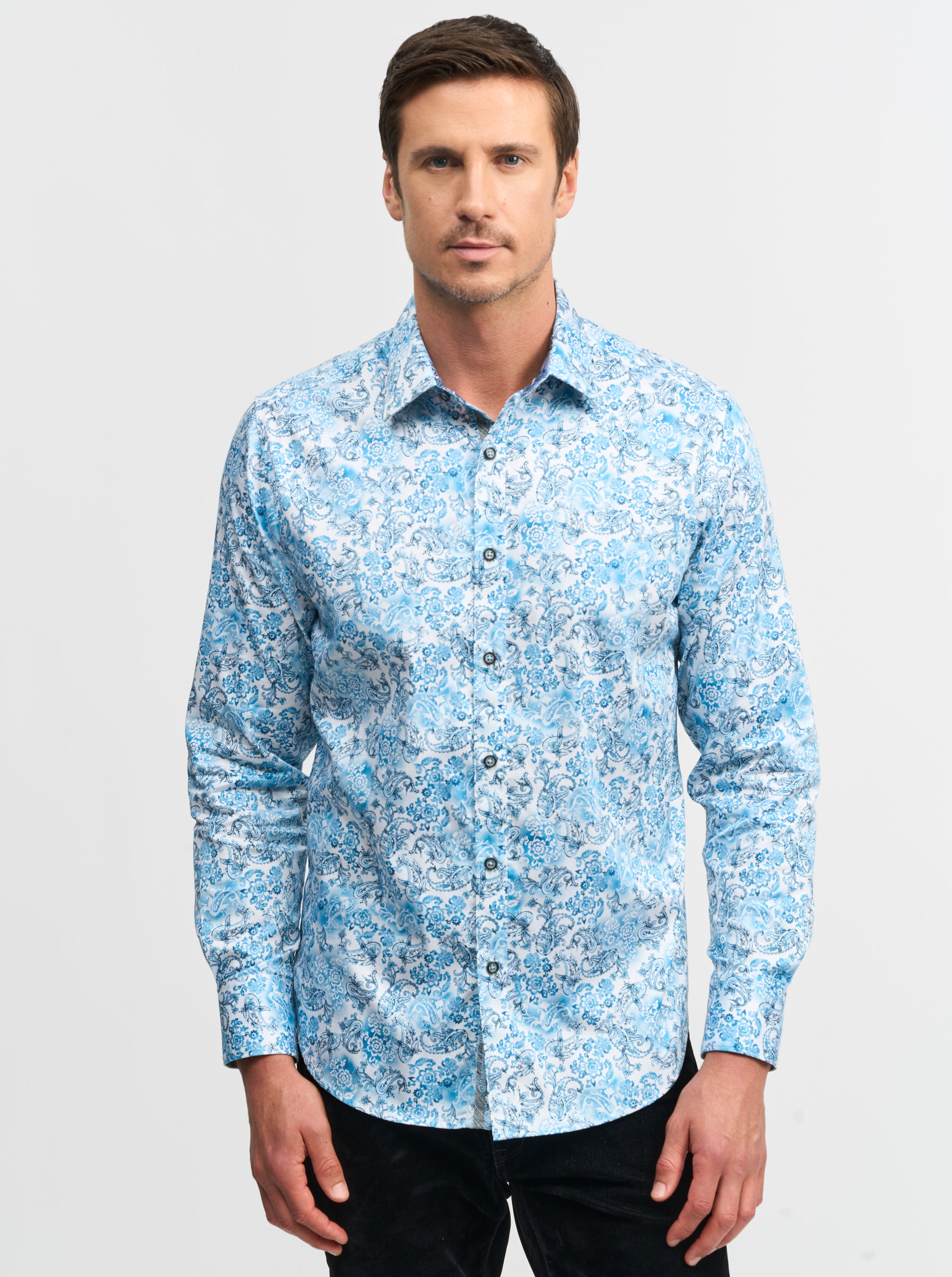 DOWNING LONG SLEEVE BUTTON DOWN SHIRT