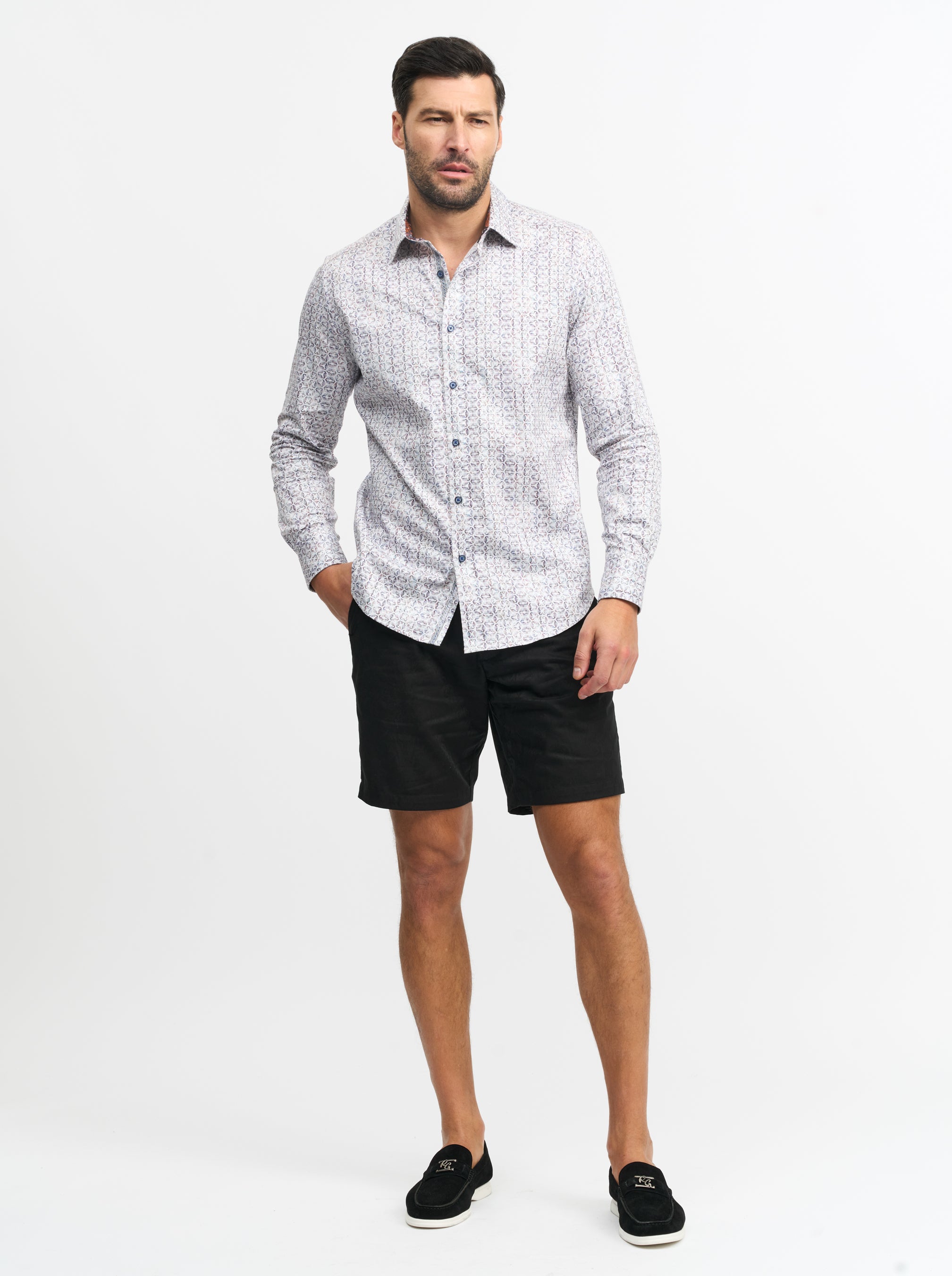 NELSON LONG SLEEVE BUTTON DOWN SHIRT TALL