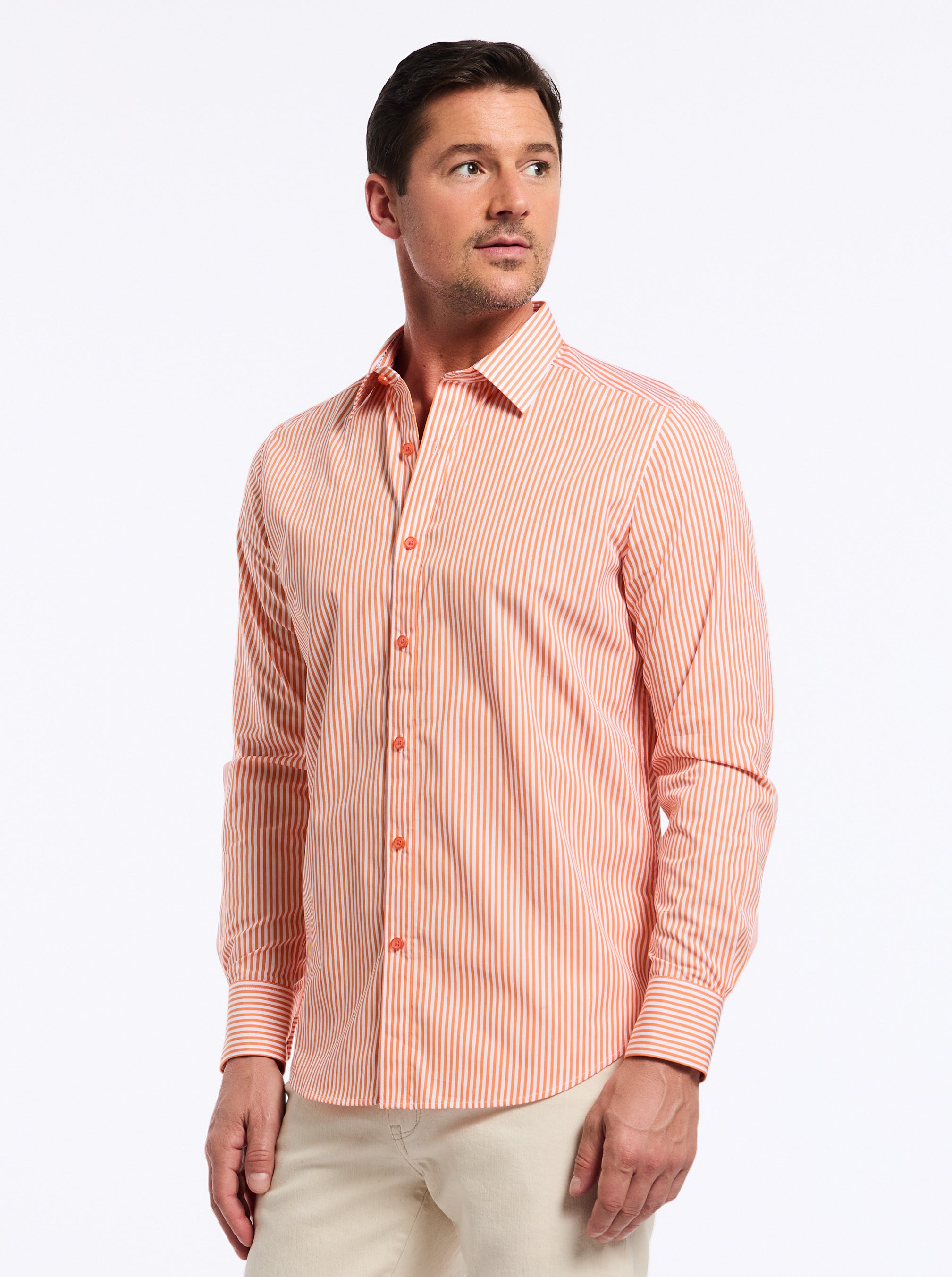 GREENWICH LONG SLEEVE BUTTON DOWN SHIRT