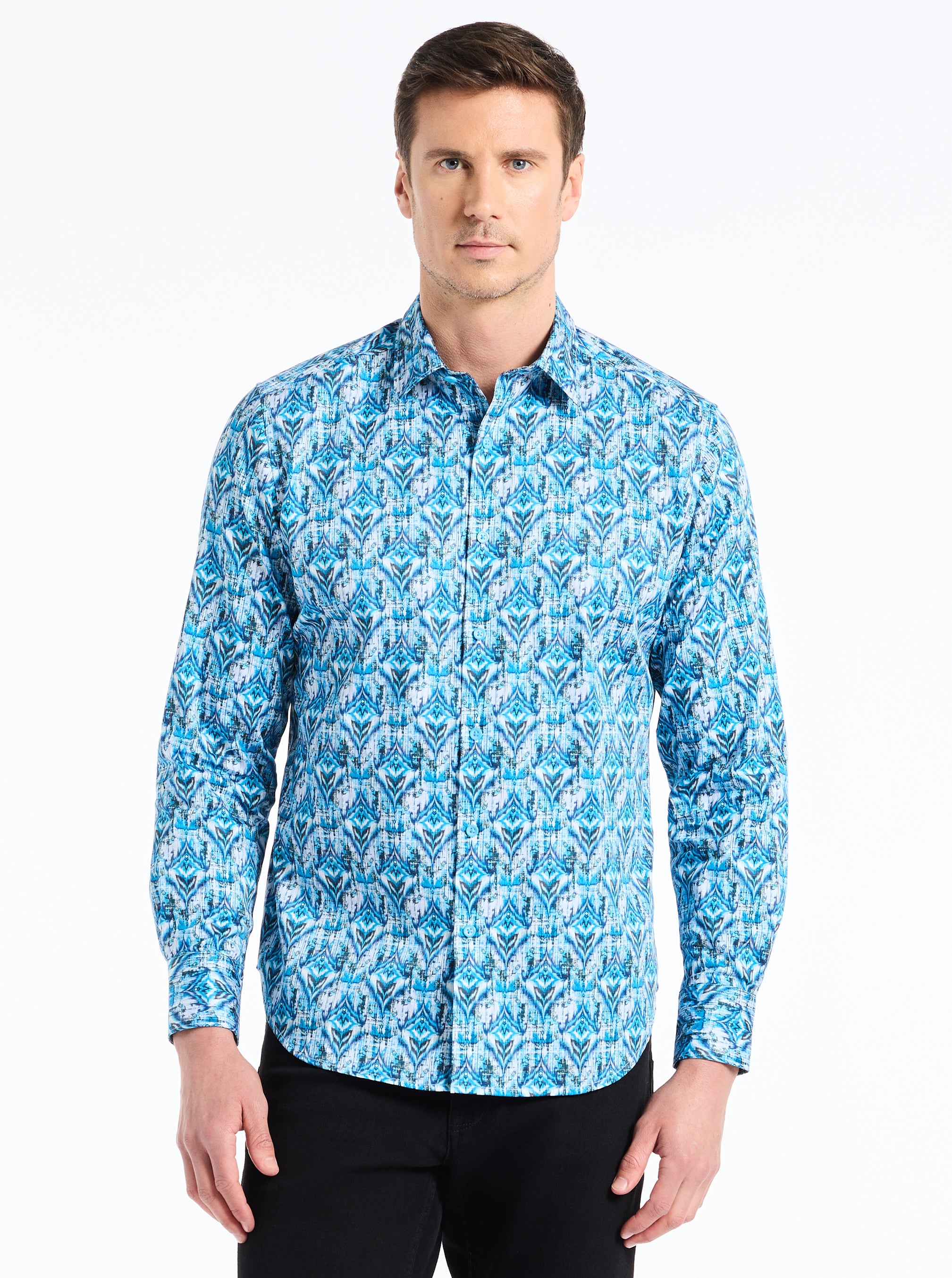 ENZO LONG SLEEVE BUTTON DOWN SHIRT