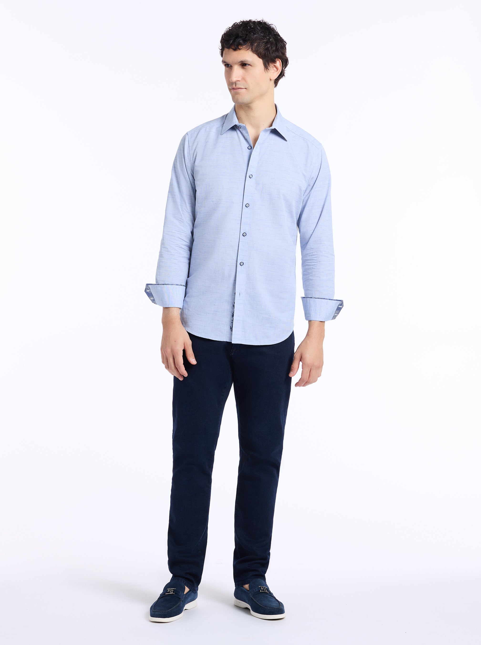AVONDALE LONG SLEEVE BUTTON DOWN SHIRT