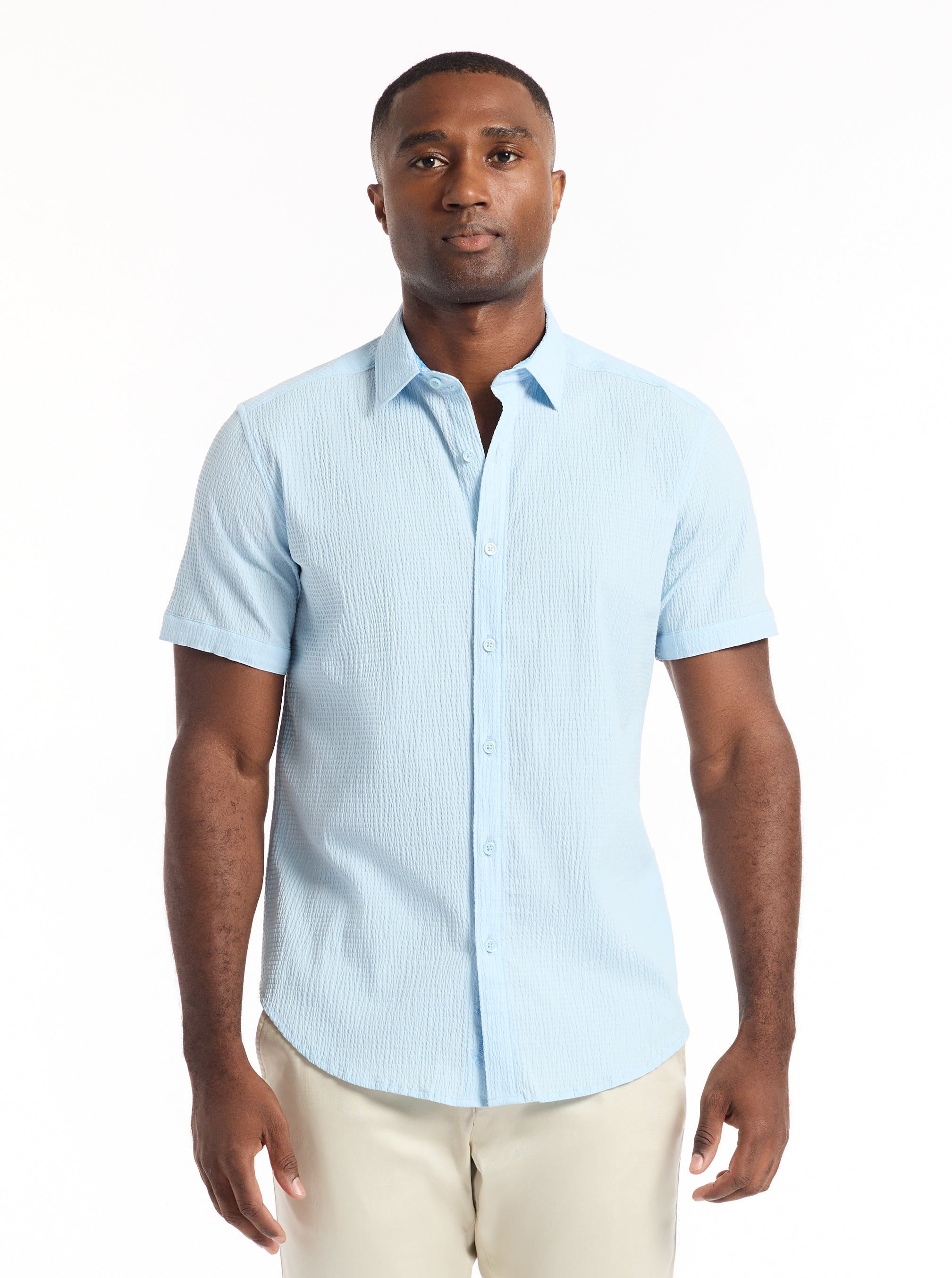 HARBOR SHORT SLEEVE BUTTON DOWN SHIRT