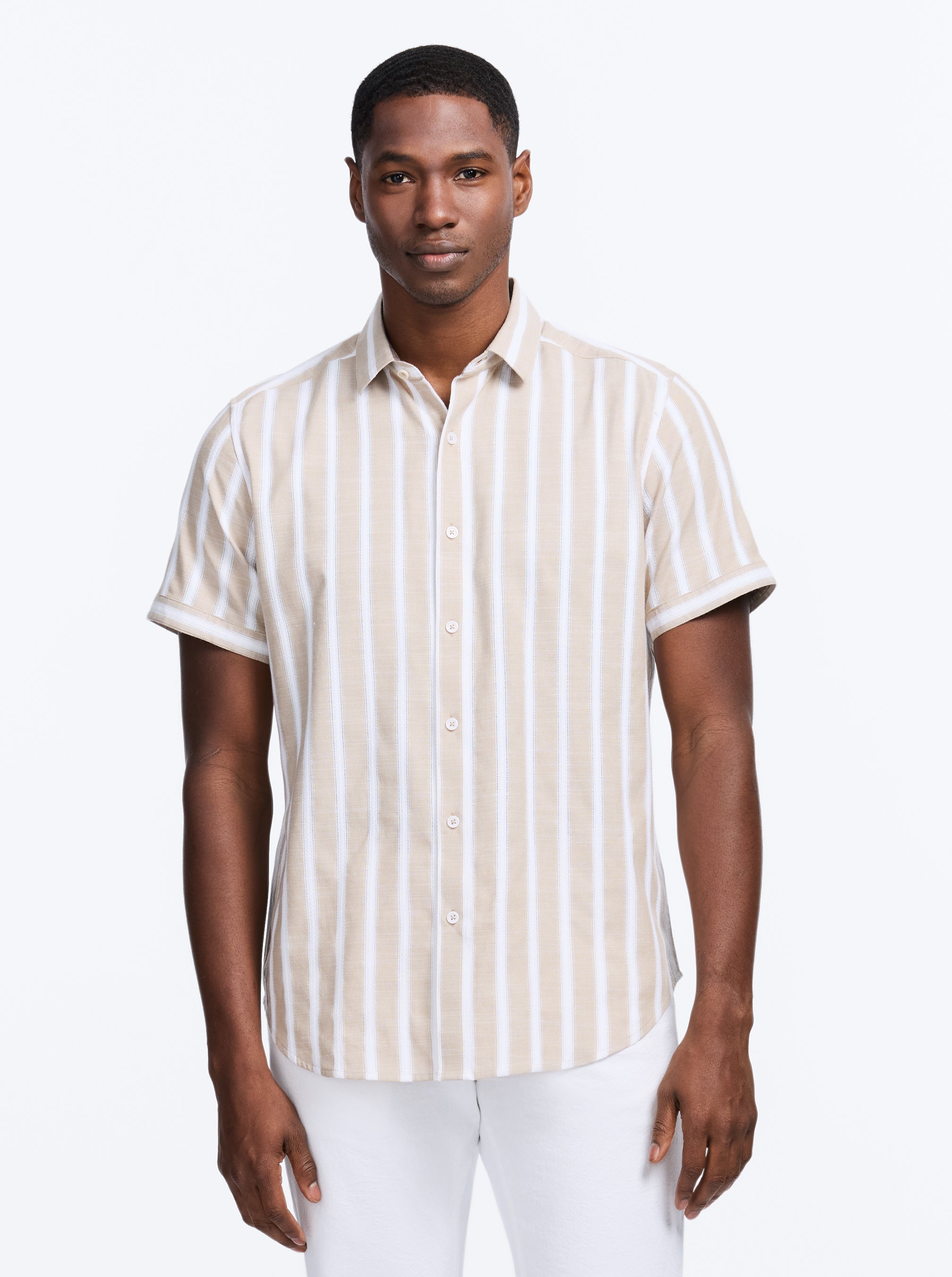 PRESTON SHORT SLEEVE BUTTON DOWN SHIRT