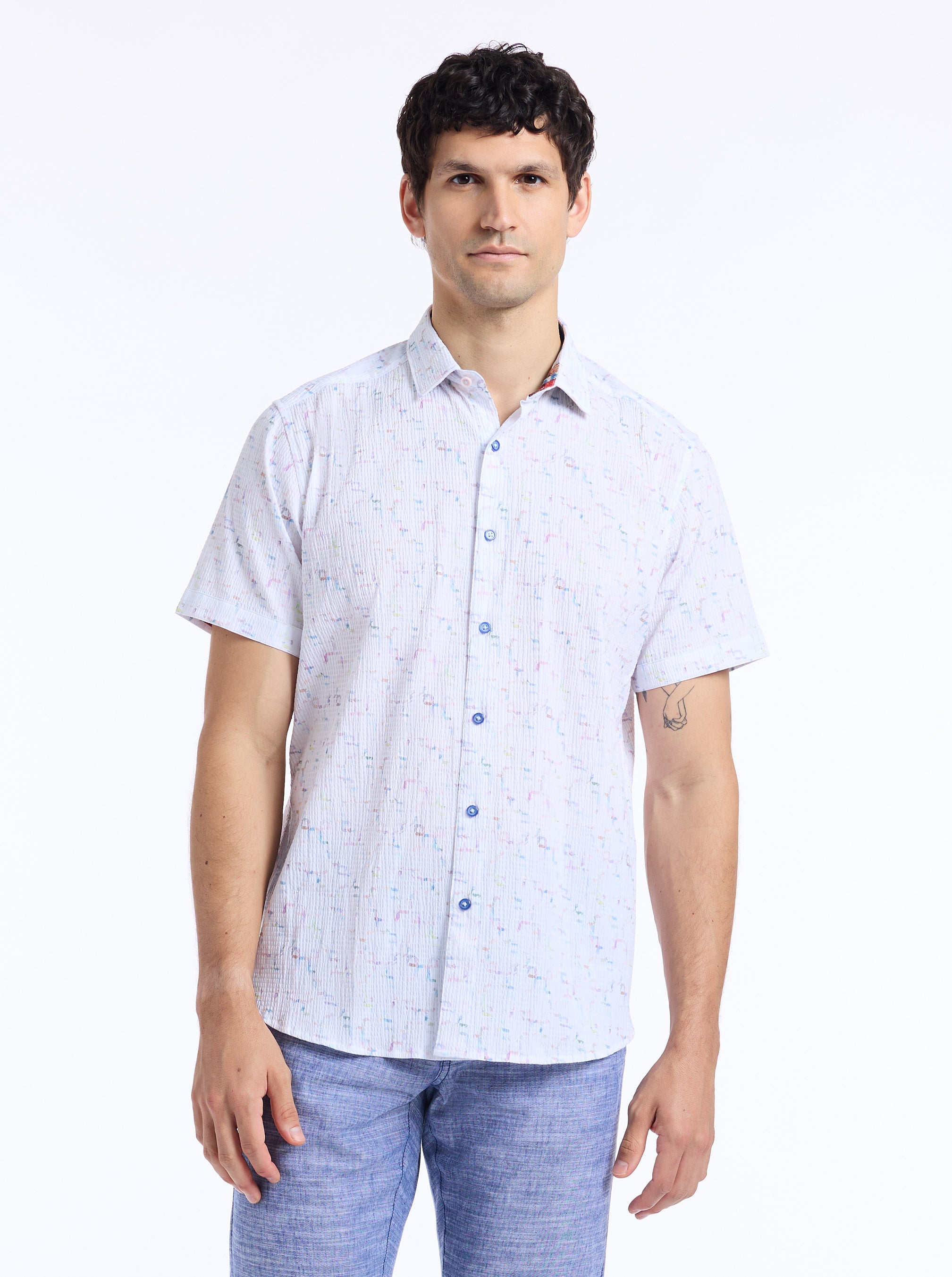 KINGSHOLD SHORT SLEEVE BUTTON DOWN SHIRT TALL