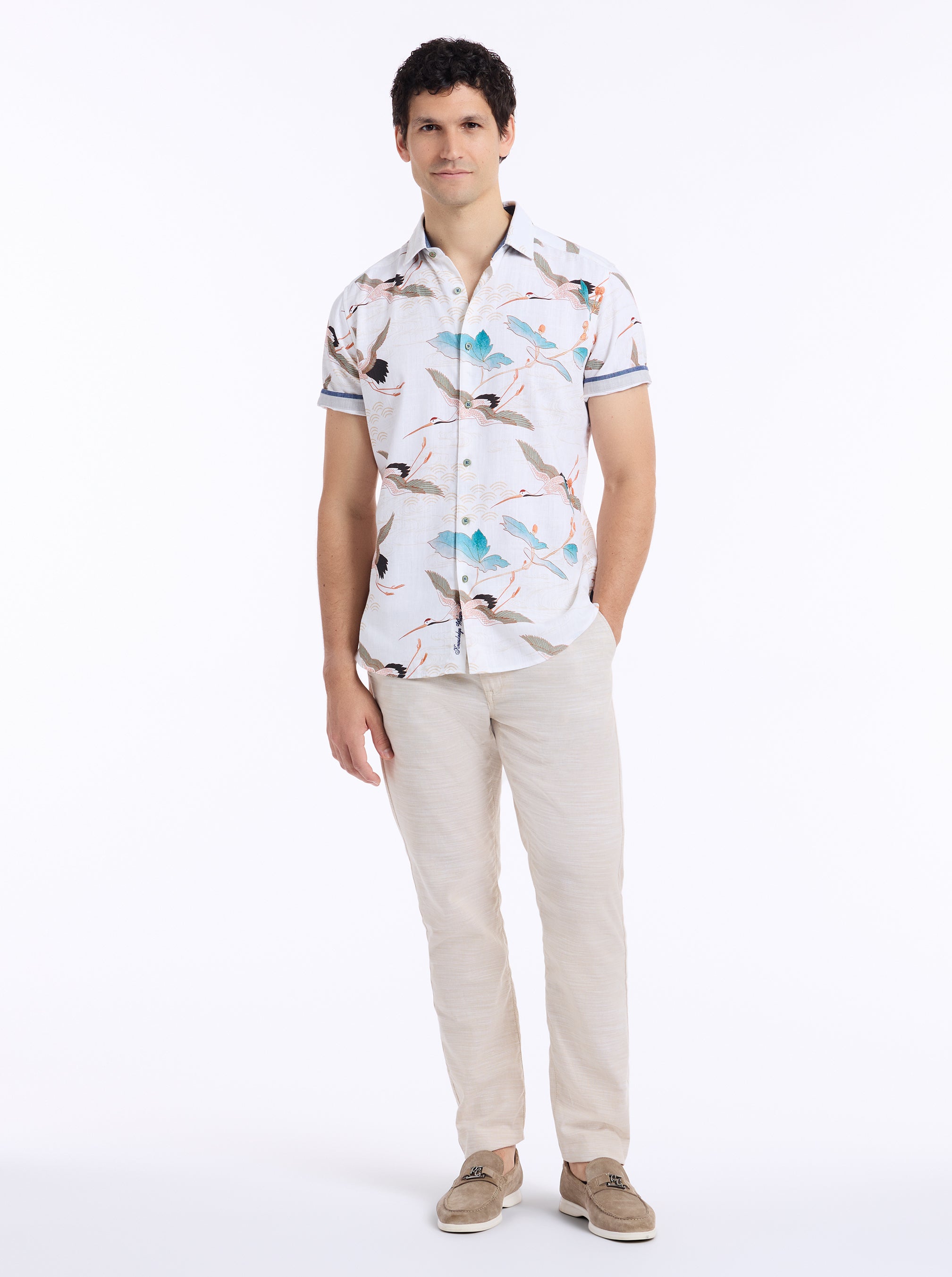 TSURU SHORT SLEEVE BUTTON DOWN SHIRT