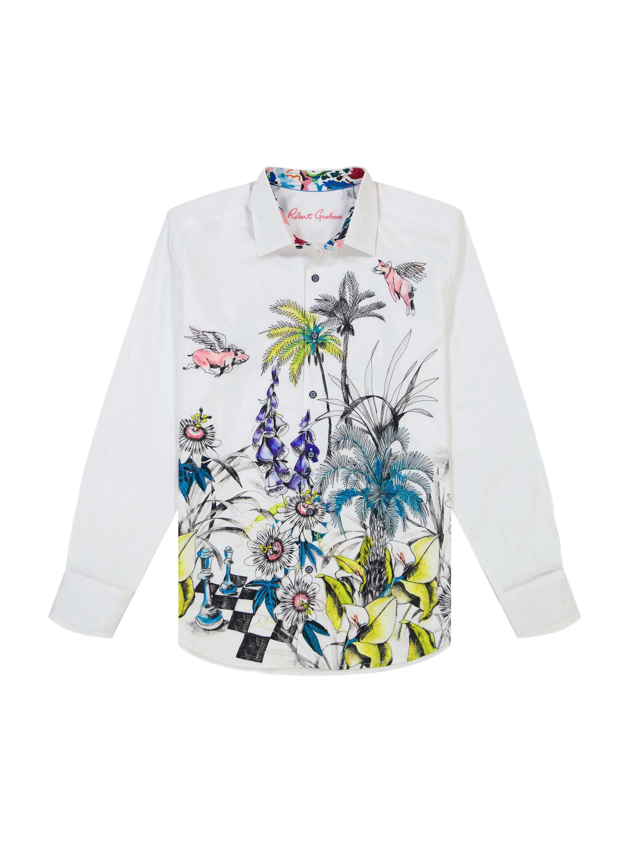 WHEN PIGS FLY LONG SLEEVE BUTTON DOWN SHIRT