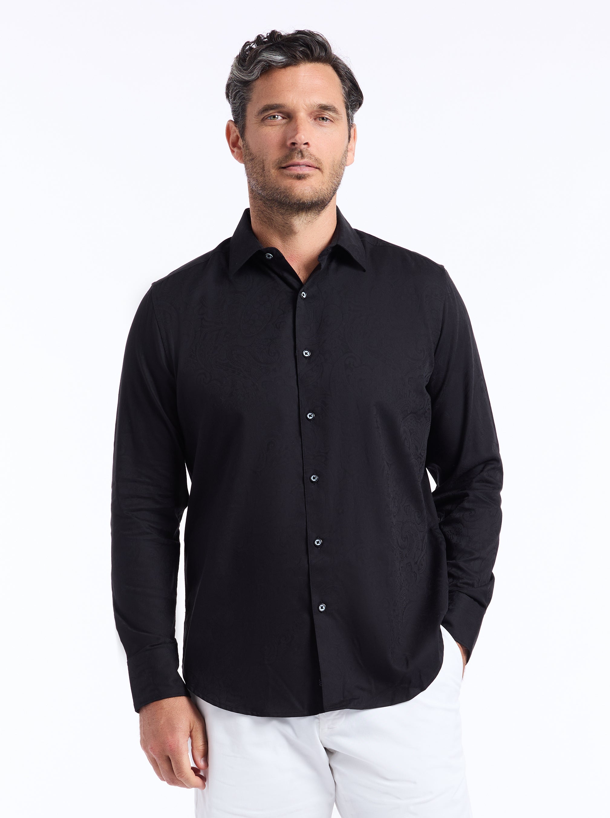 HUDSON LONG SLEEVE BUTTON DOWN SHIRT