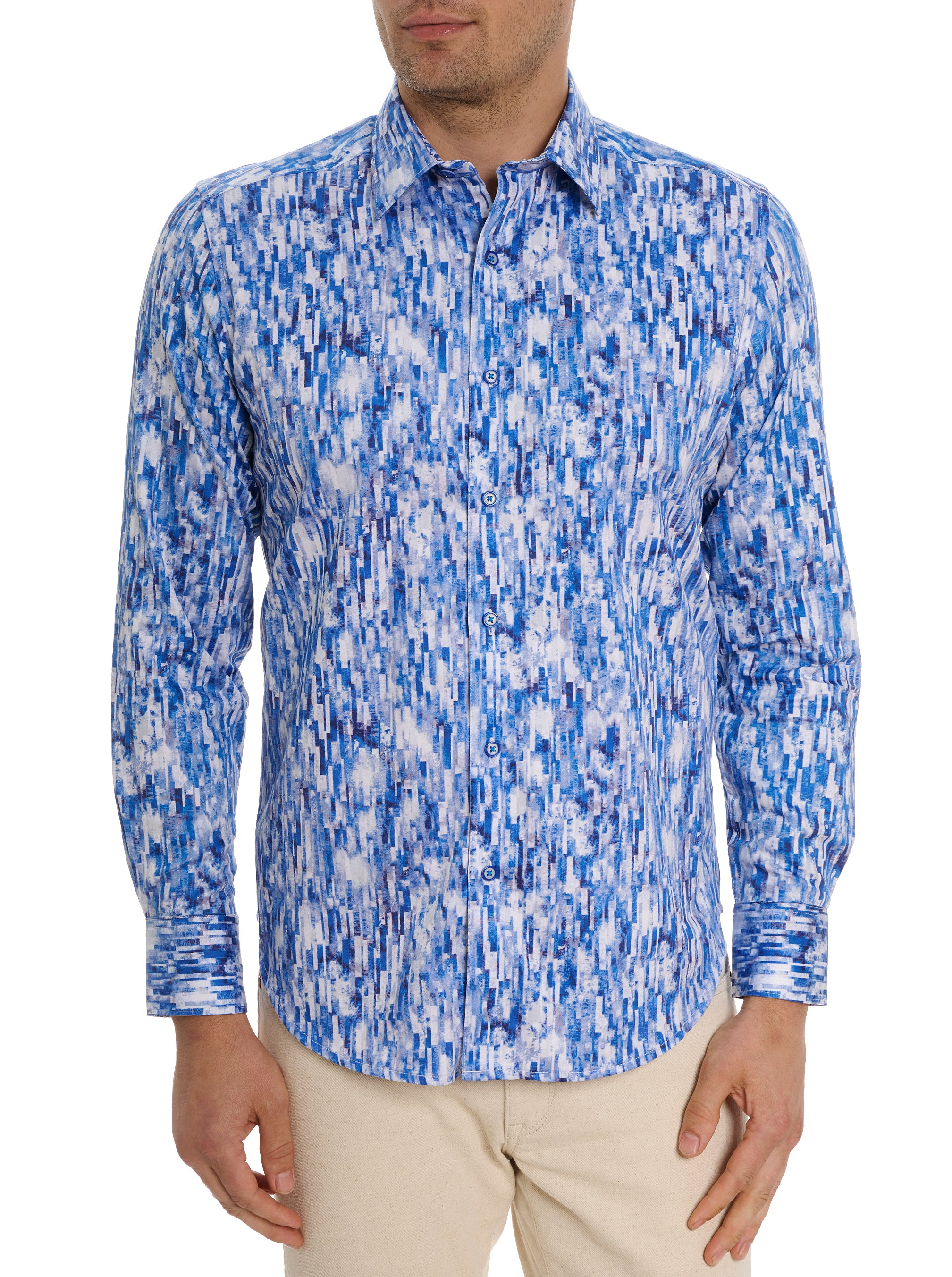 DEMERI LONG SLEEVE BUTTON DOWN SHIRT