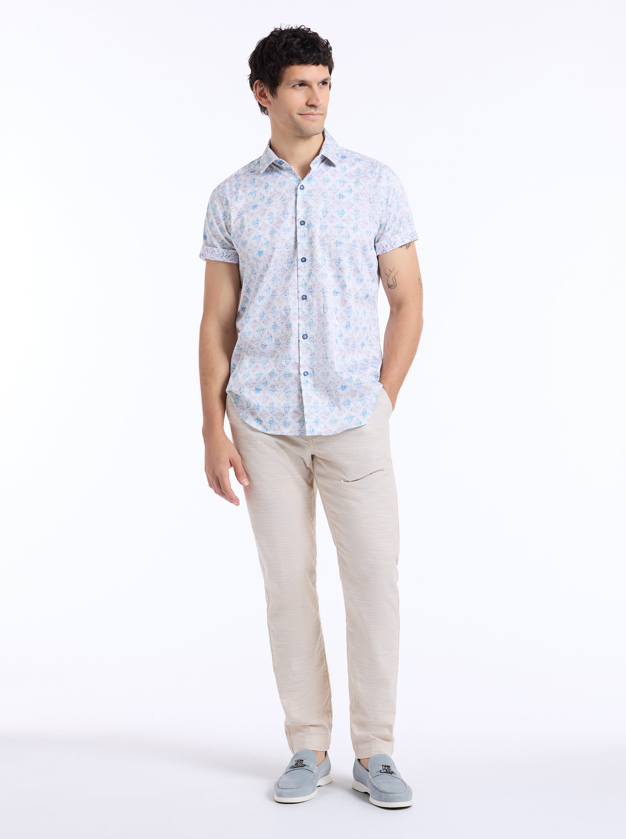GREATOREX SHORT SLEEVE BUTTON DOWN SHIRT