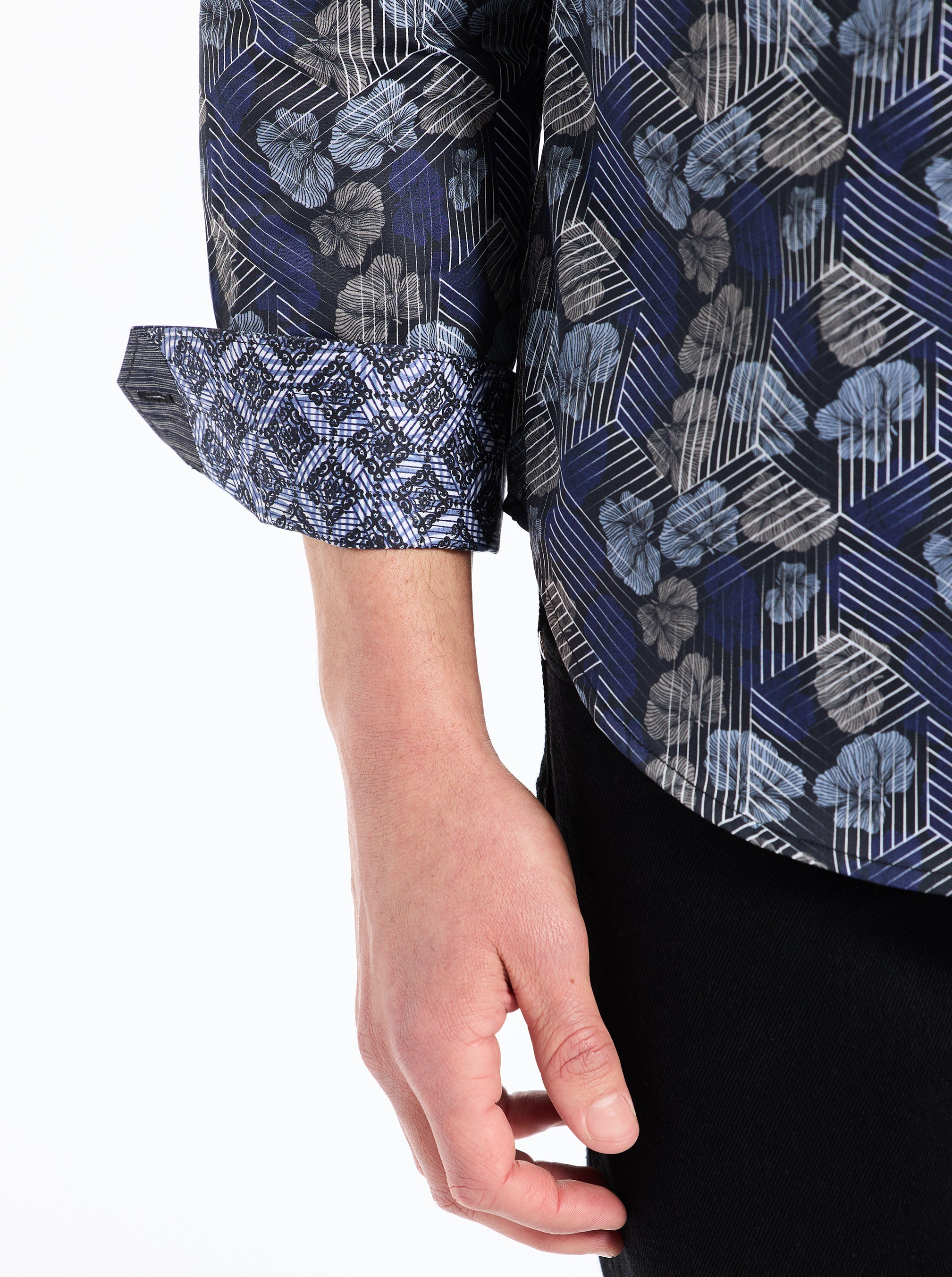 HENRY LONG SLEEVE BUTTON DOWN SHIRT