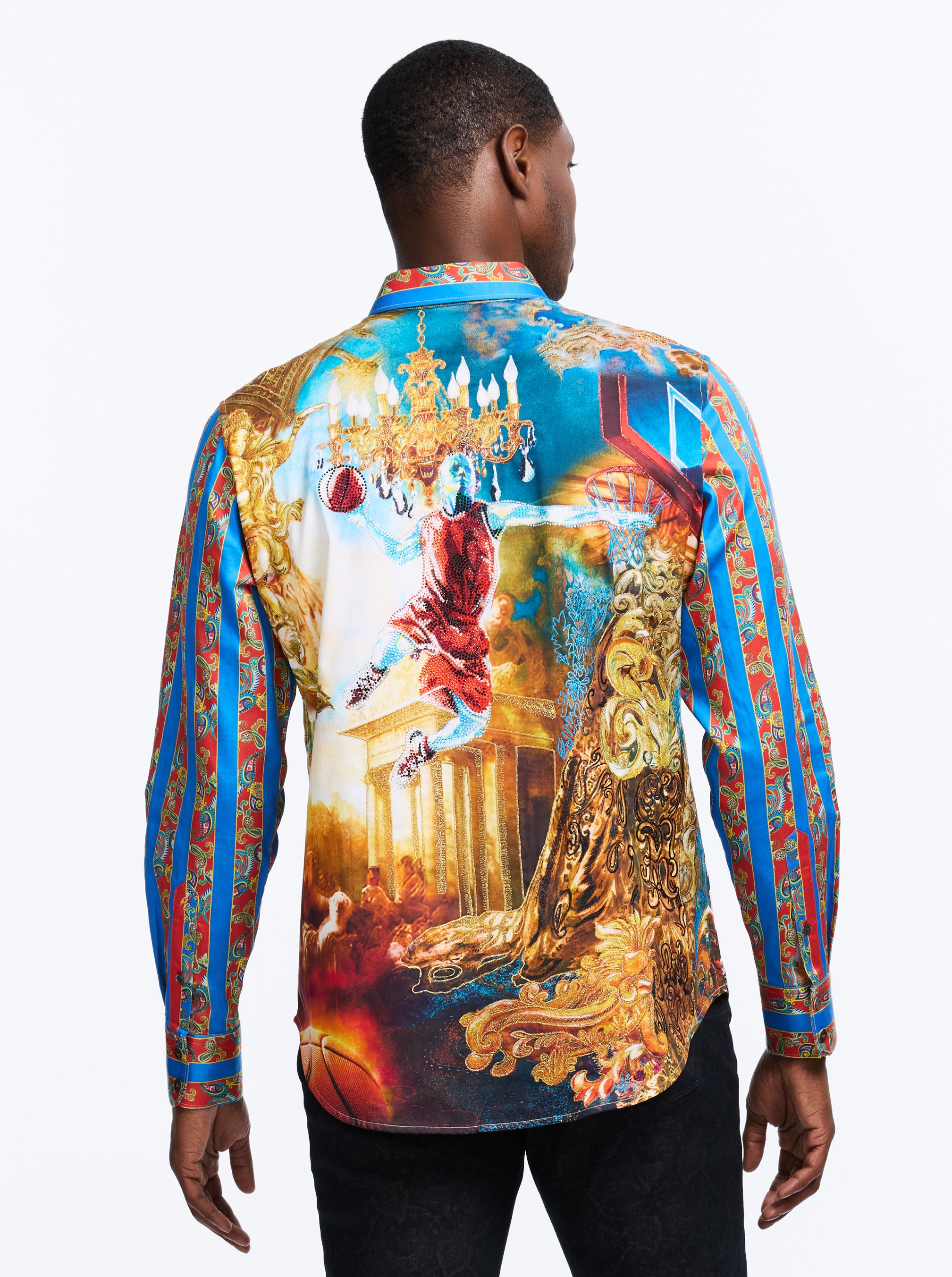 LIMITED EDITION COURTS OF KINGS LONG SLEEVE BUTTON DOWN SHIRT