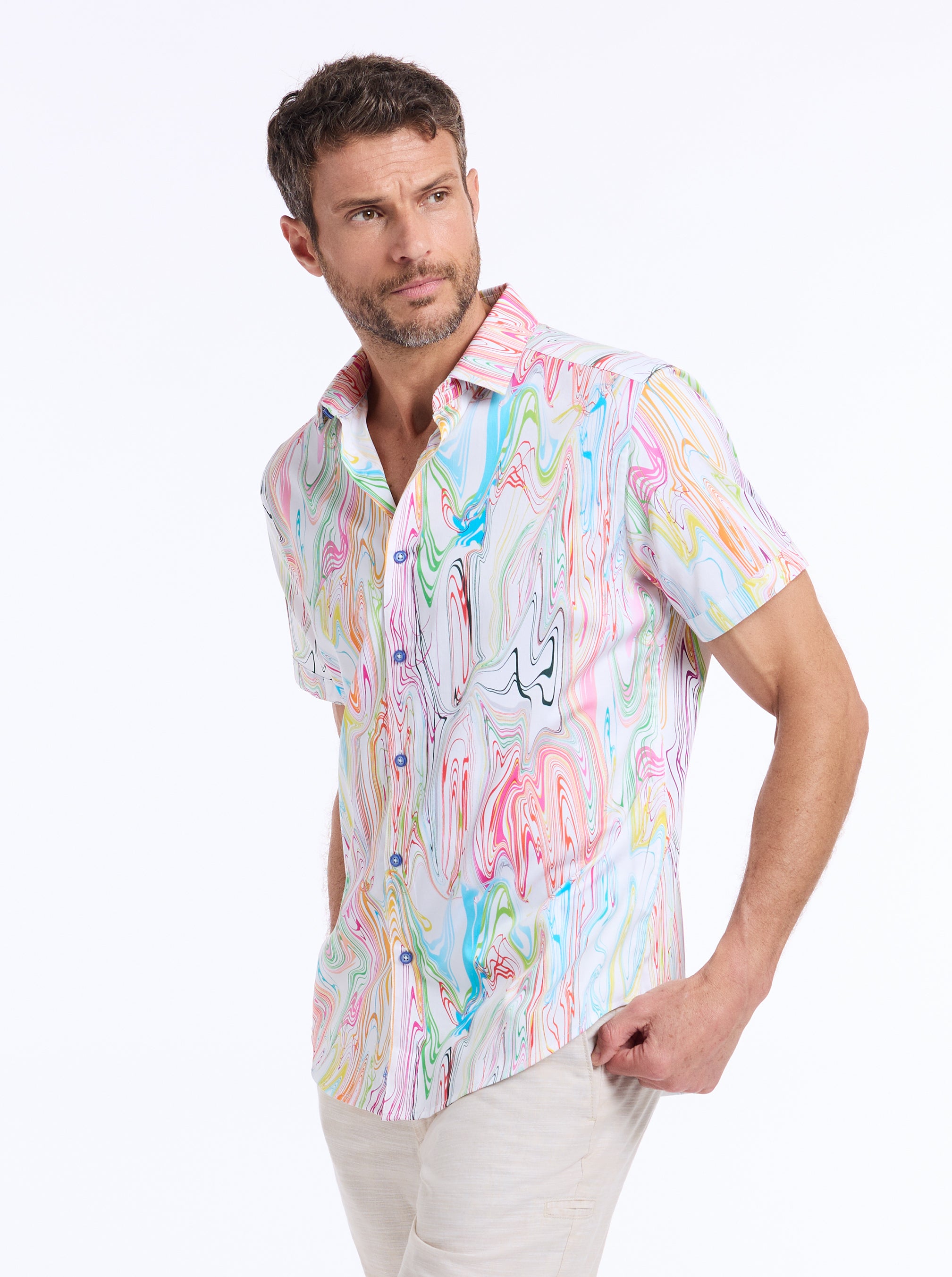 BELLENDEN SHORT SLEEVE BUTTON DOWN SHIRT