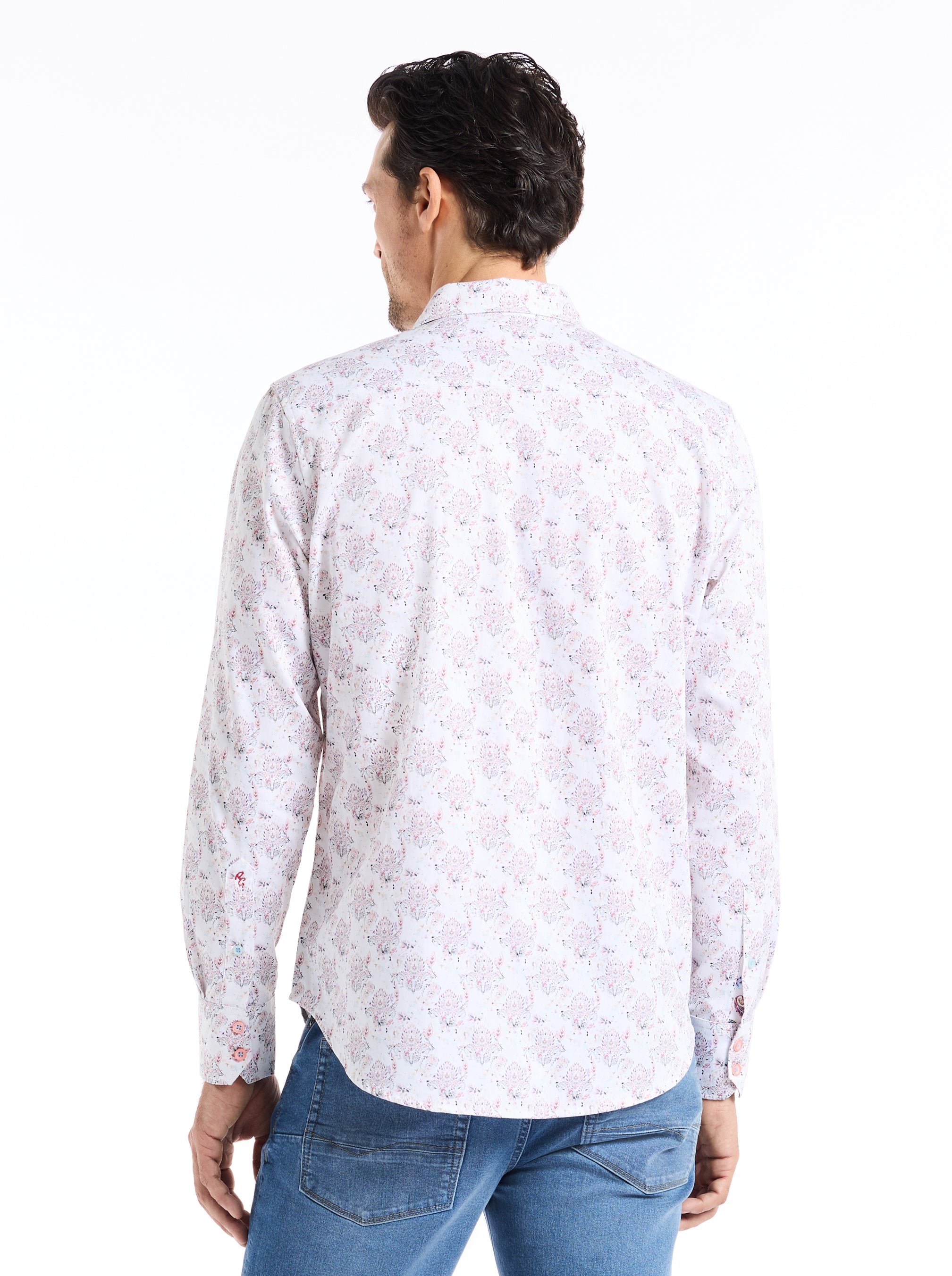 LURKEN LONG SLEEVE BUTTON DOWN SHIRT