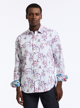 VINO VINES LONG SLEEVE BUTTON DOWN SHIRT