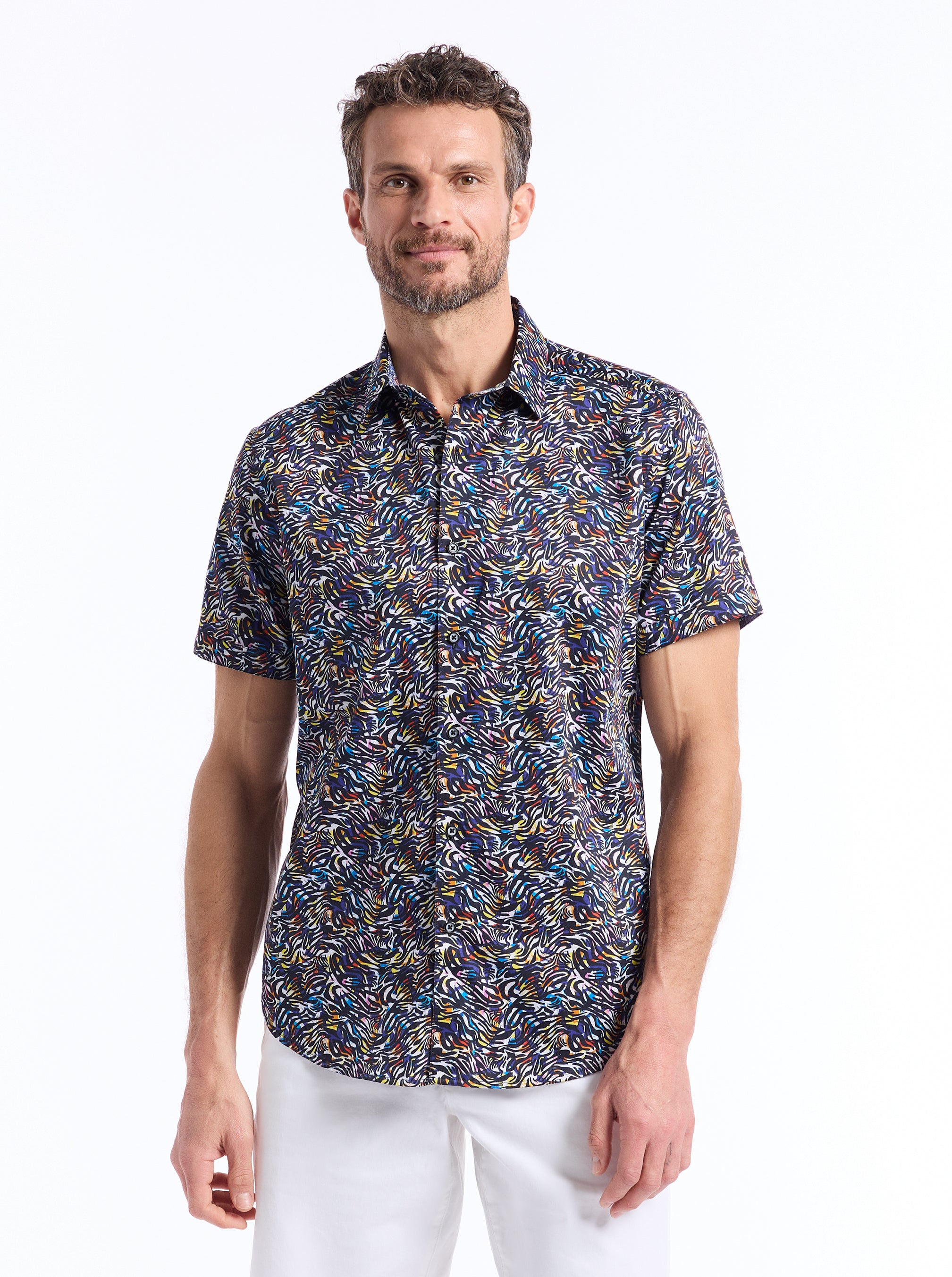 DRAX SHORT SLEEVE BUTTON DOWN SHIRT