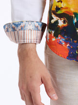 LIMITED EDITION PALETTE ROYAL LONG SLEEVE BUTTON DOWN SHIRT