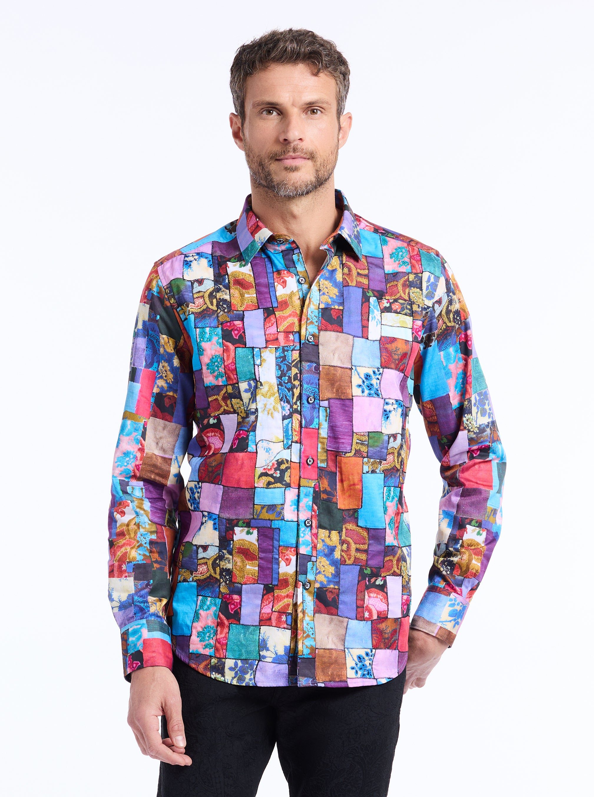 THEBERTON LONG SLEEVE BUTTON DOWN SHIRT