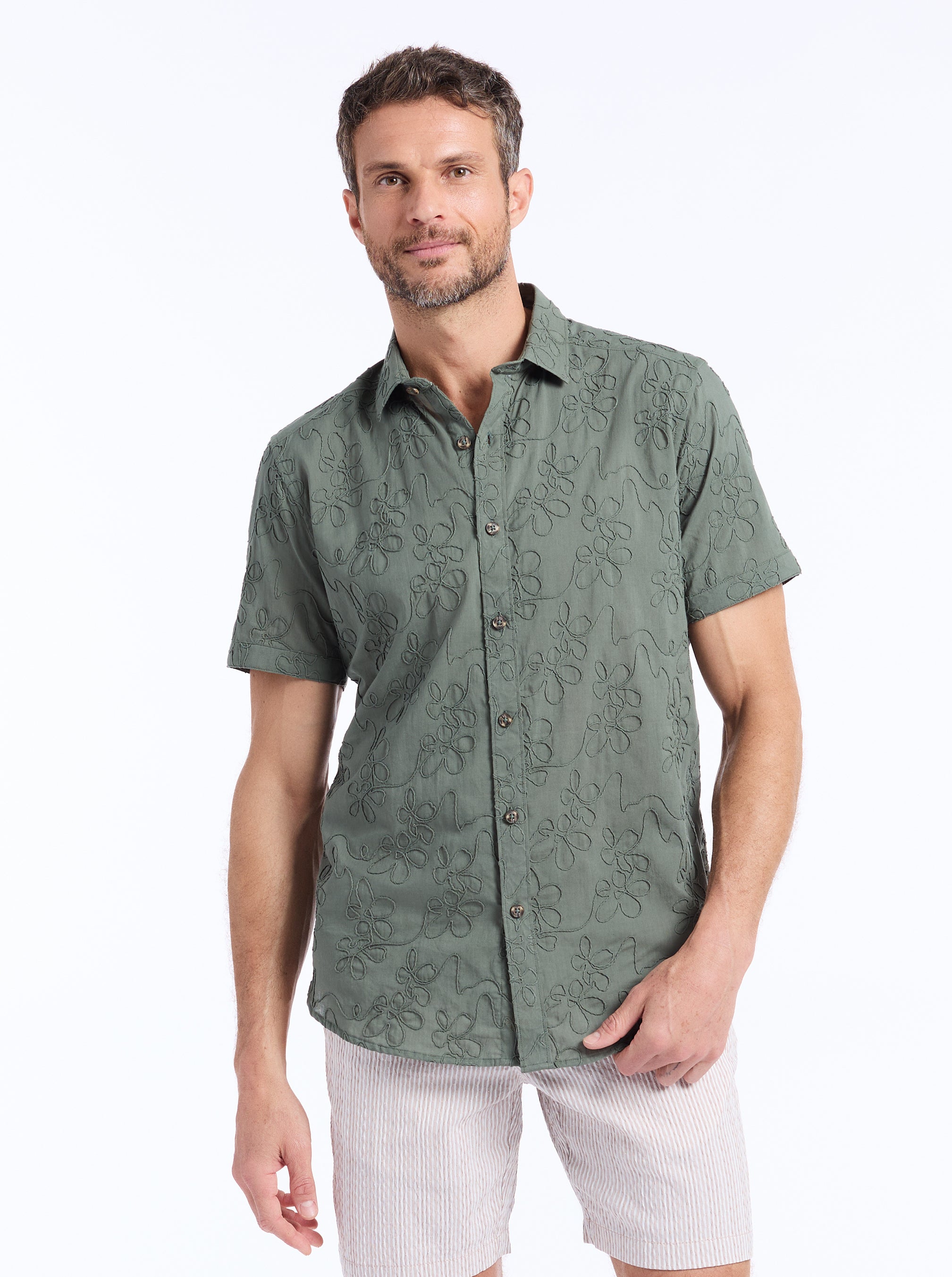 GRAFTON SHORT SLEEVE BUTTON DOWN SHIRT