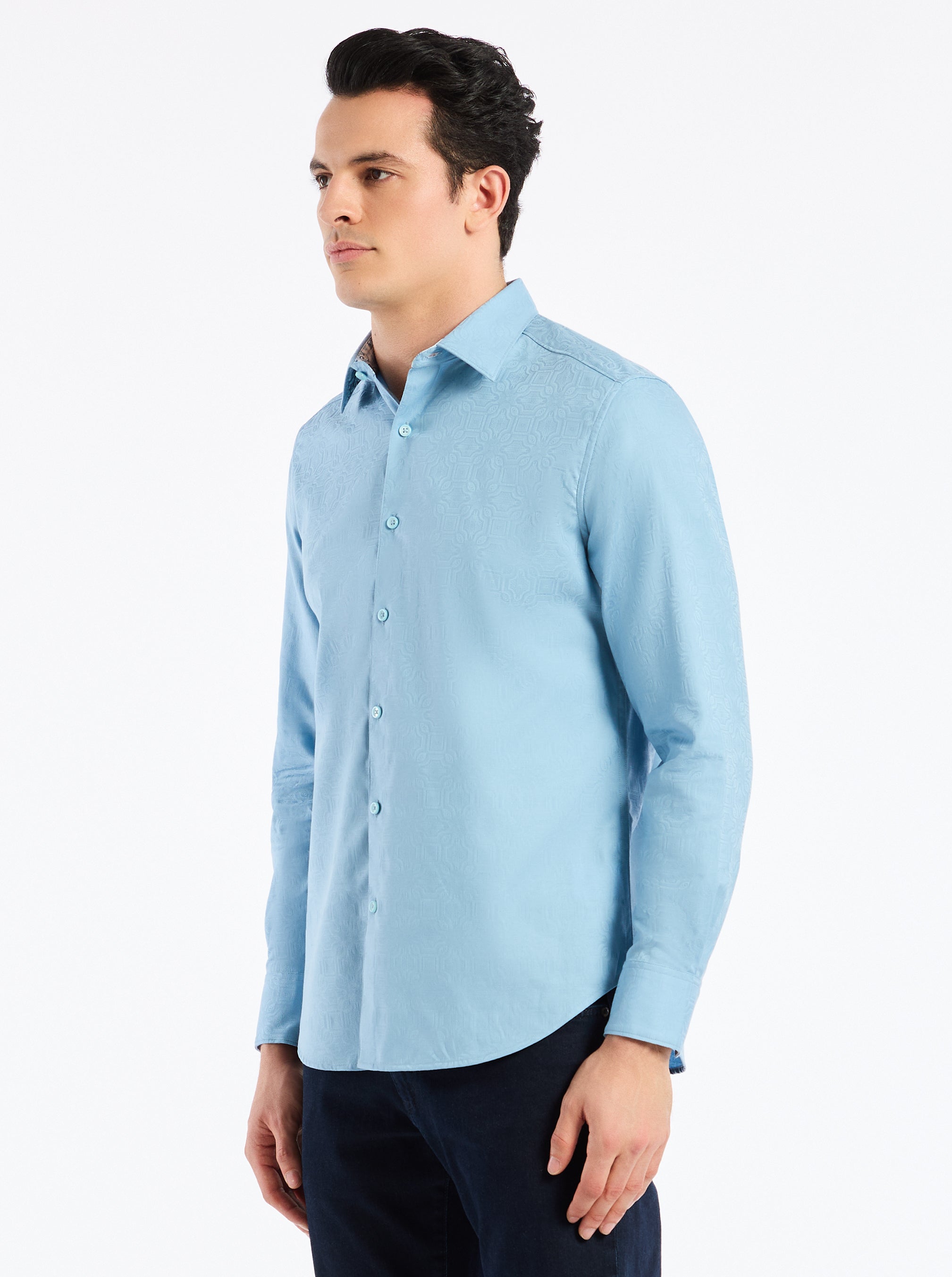 ODYSSEY LONG SLEEVE BUTTON DOWN SHIRT