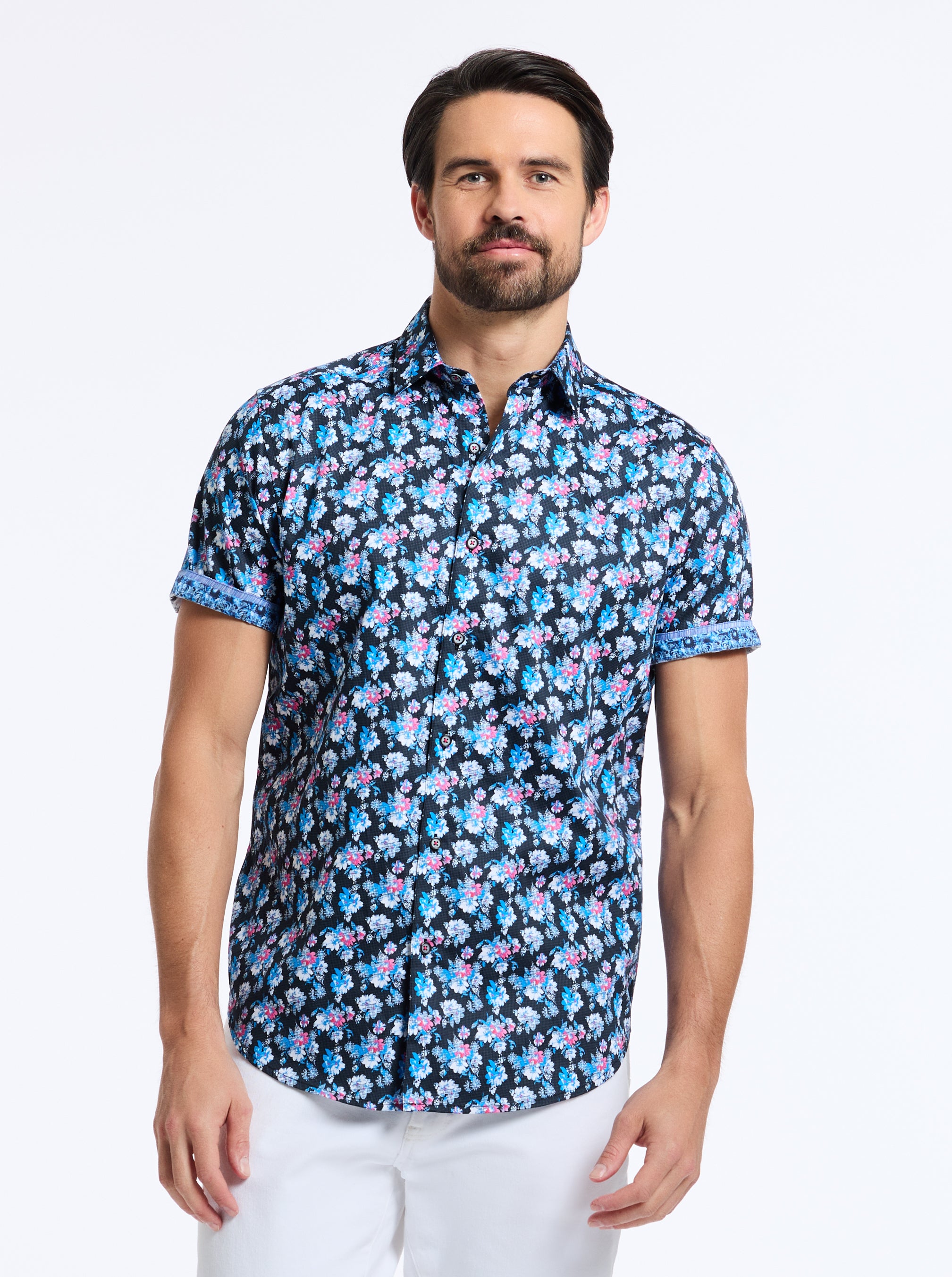ALRED SHORT SLEEVE BUTTON DOWN SHIRT