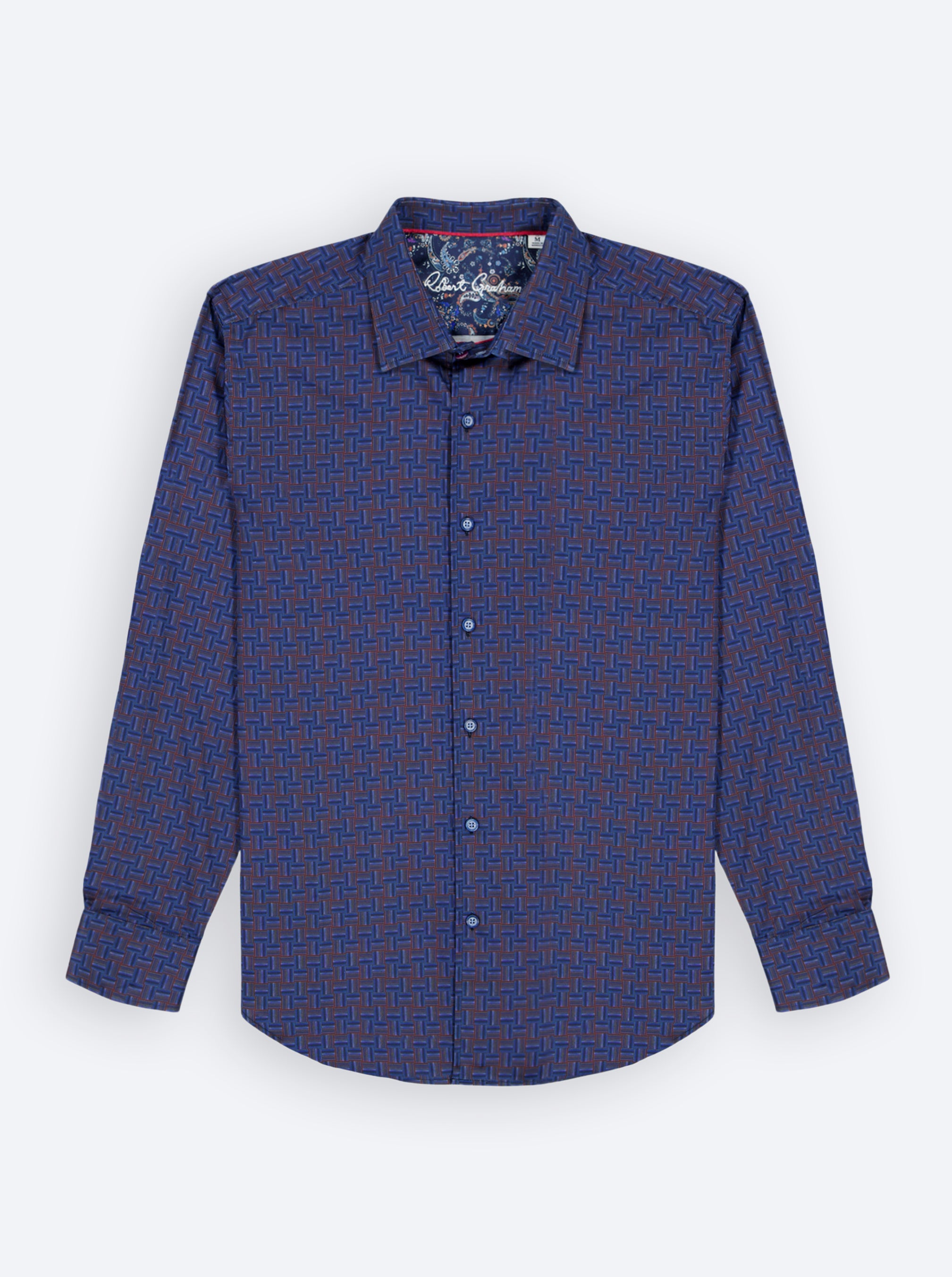 Robert Graham Talbot Long Sleeve Button Down Knit Shirt