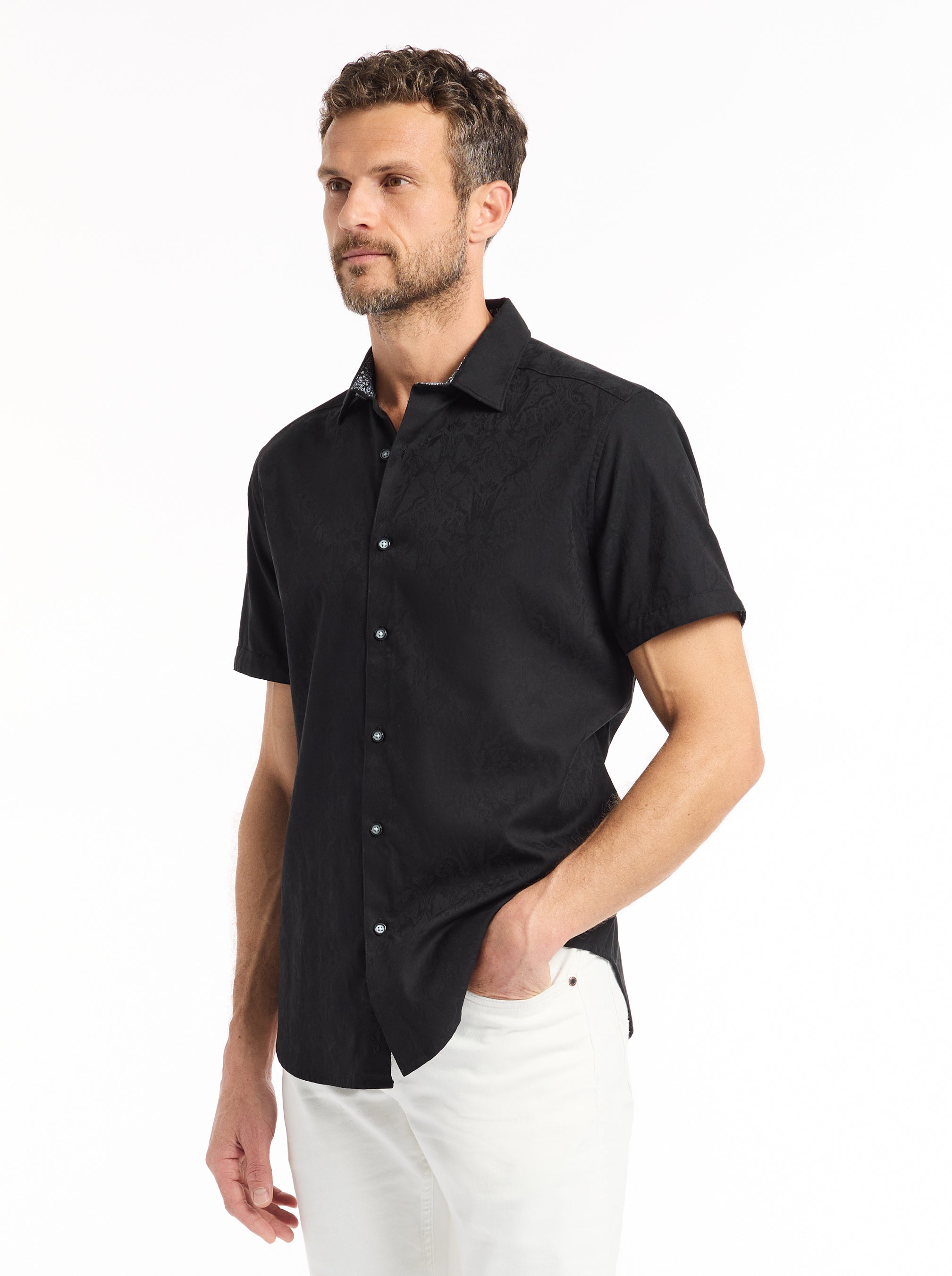 HIGHLAND SHORT SLEEVE BUTTON DOWN SHIRT