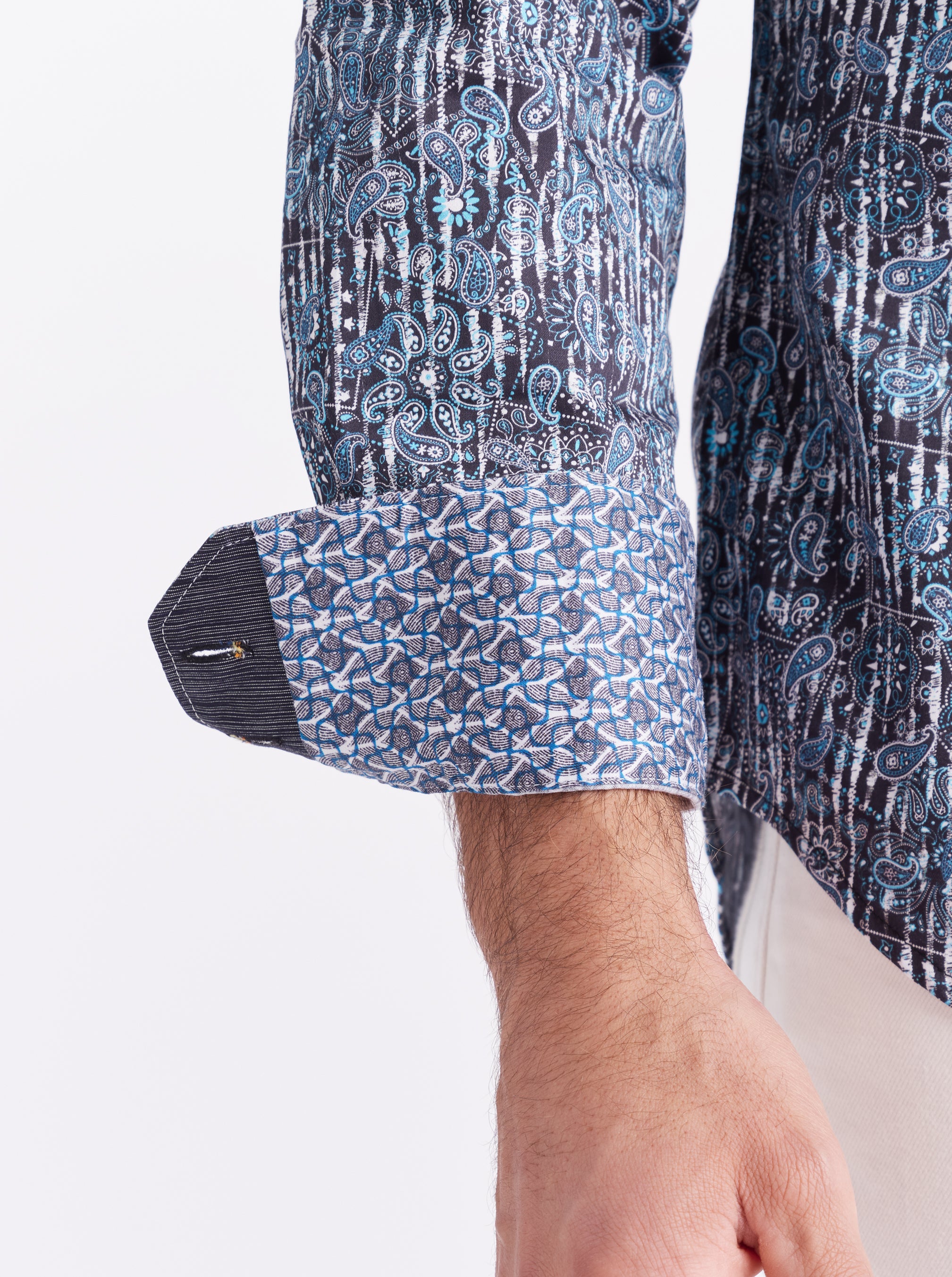 EGTON LONG SLEEVE BUTTON DOWN SHIRT
