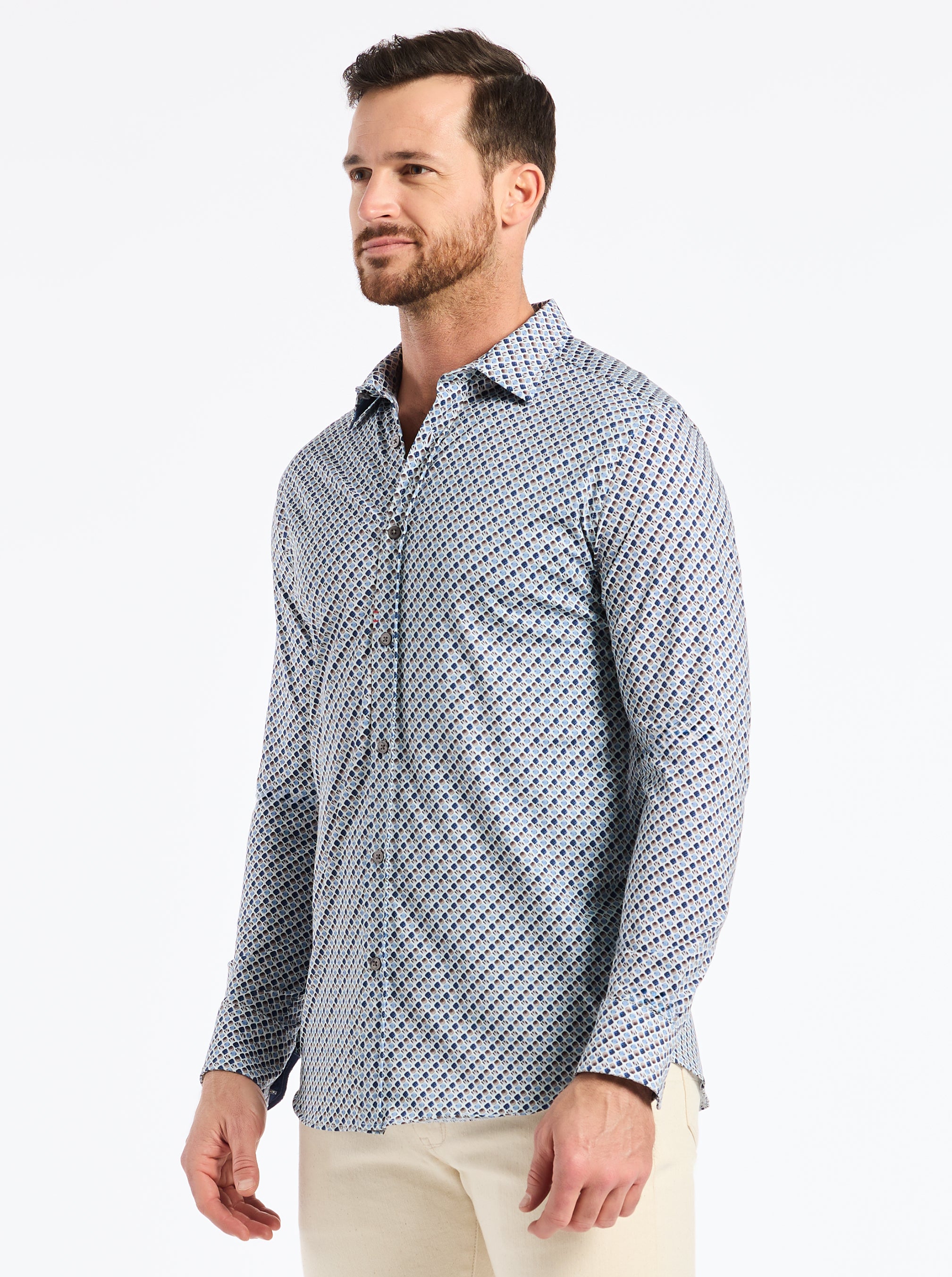 COOPER LONG SLEEVE BUTTON DOWN SHIRT