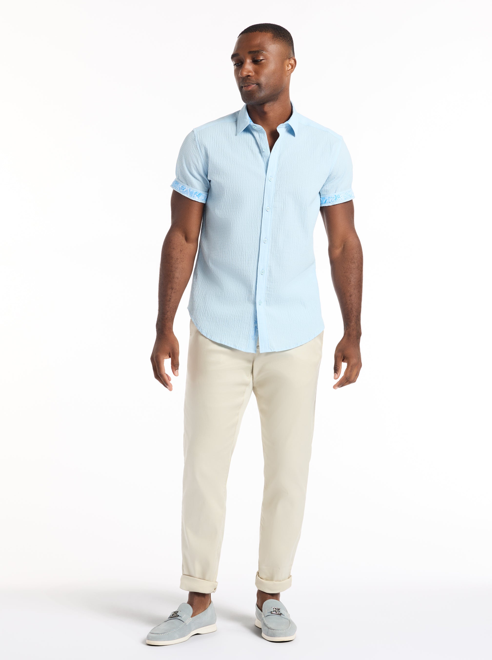 HARBOR SHORT SLEEVE BUTTON DOWN SHIRT