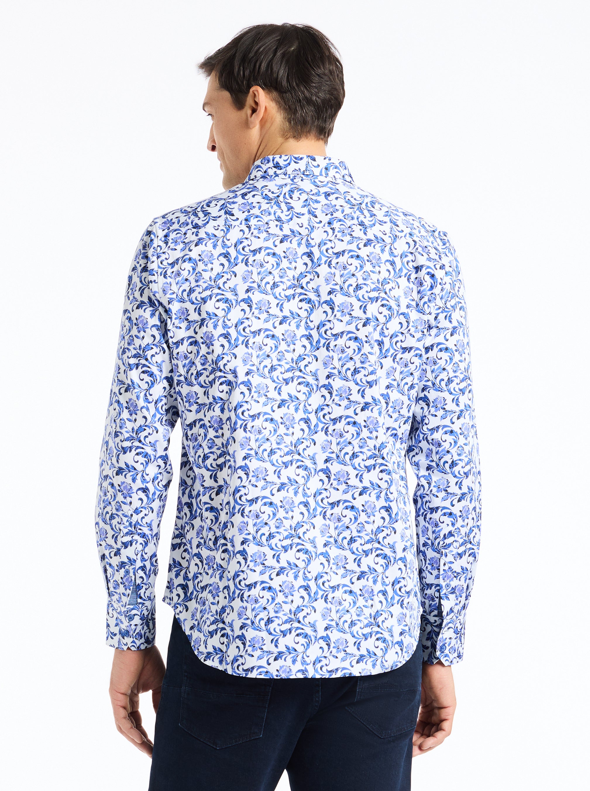 ASLAN LONG SLEEVE BUTTON DOWN SHIRT