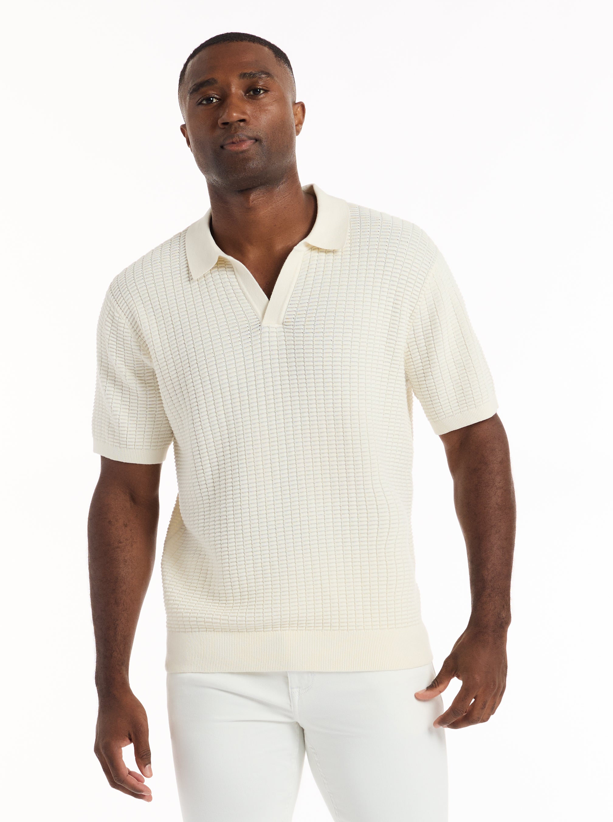 MACOMBS SHORT SLEEVE SWEATER POLO