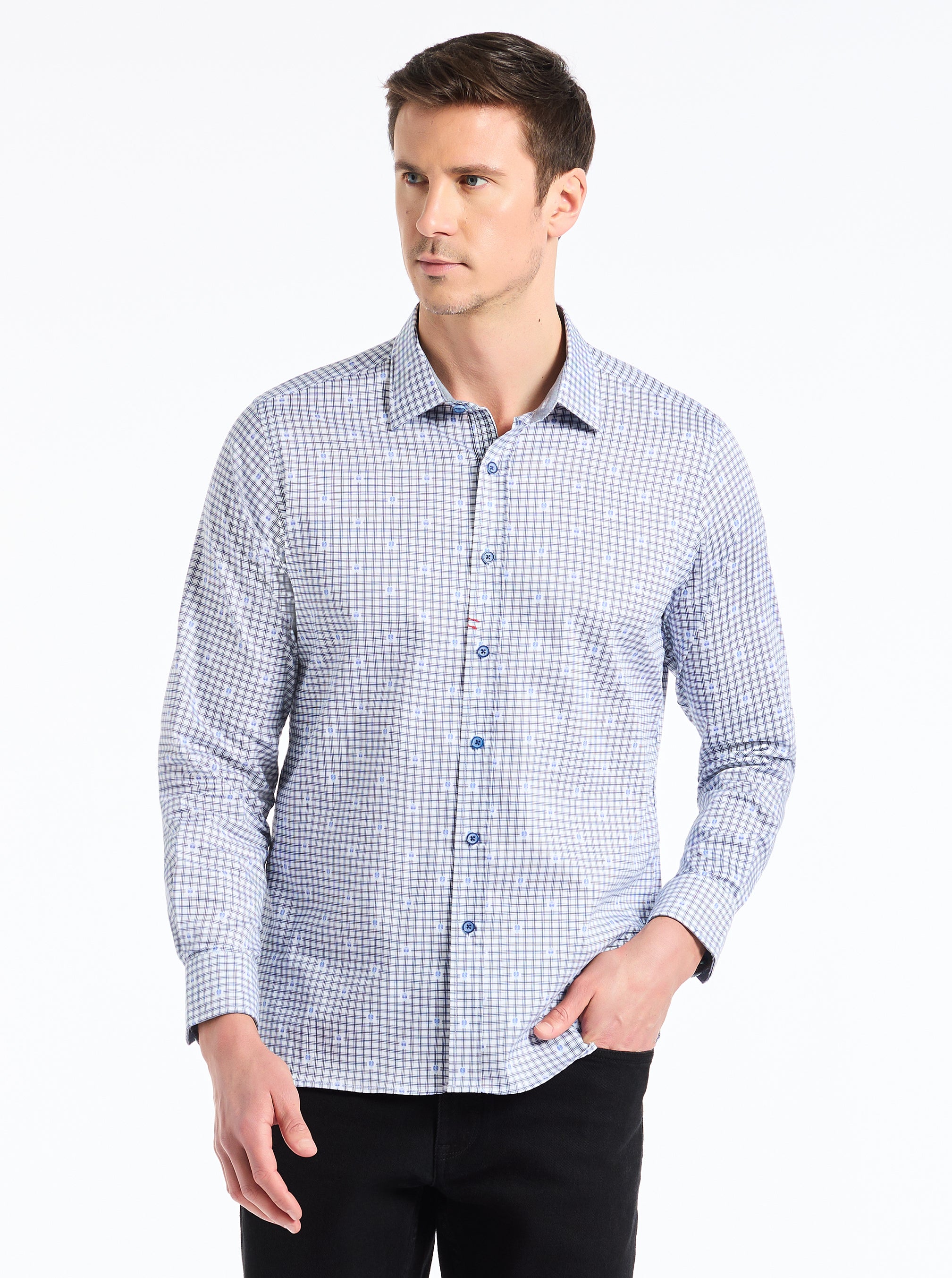 KEITH LONG SLEEVE BUTTON DOWN SHIRT