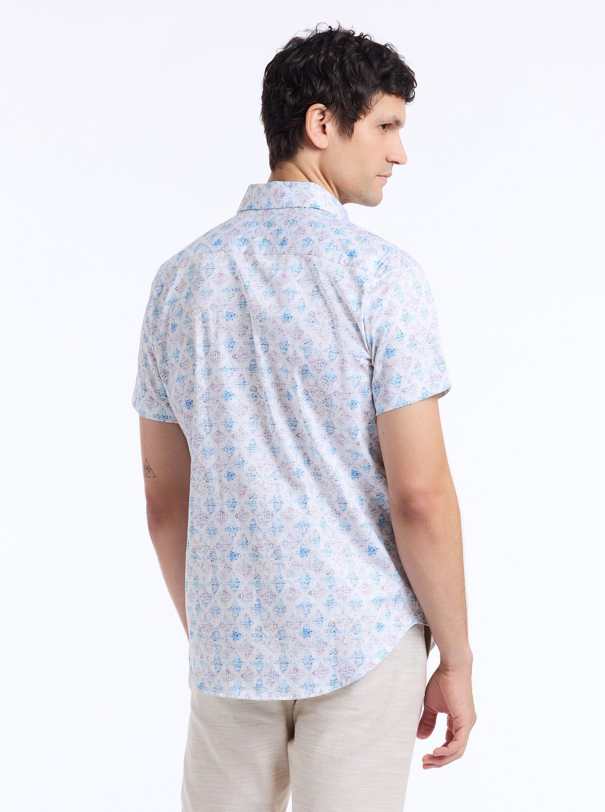 GREATOREX SHORT SLEEVE BUTTON DOWN SHIRT TALL
