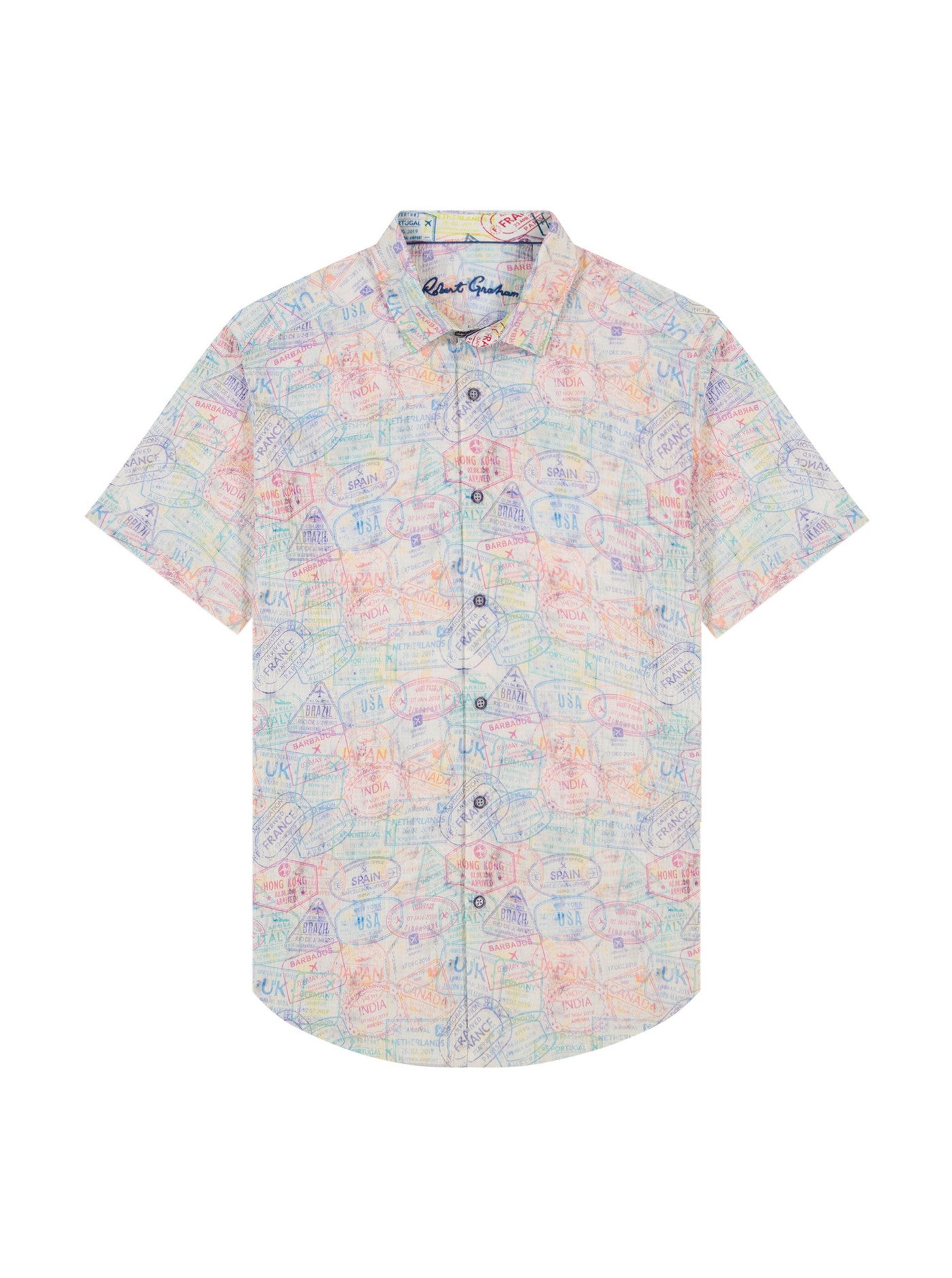 PASSPORT SHORT SLEEVE BUTTON DOWN SHIRT BIG