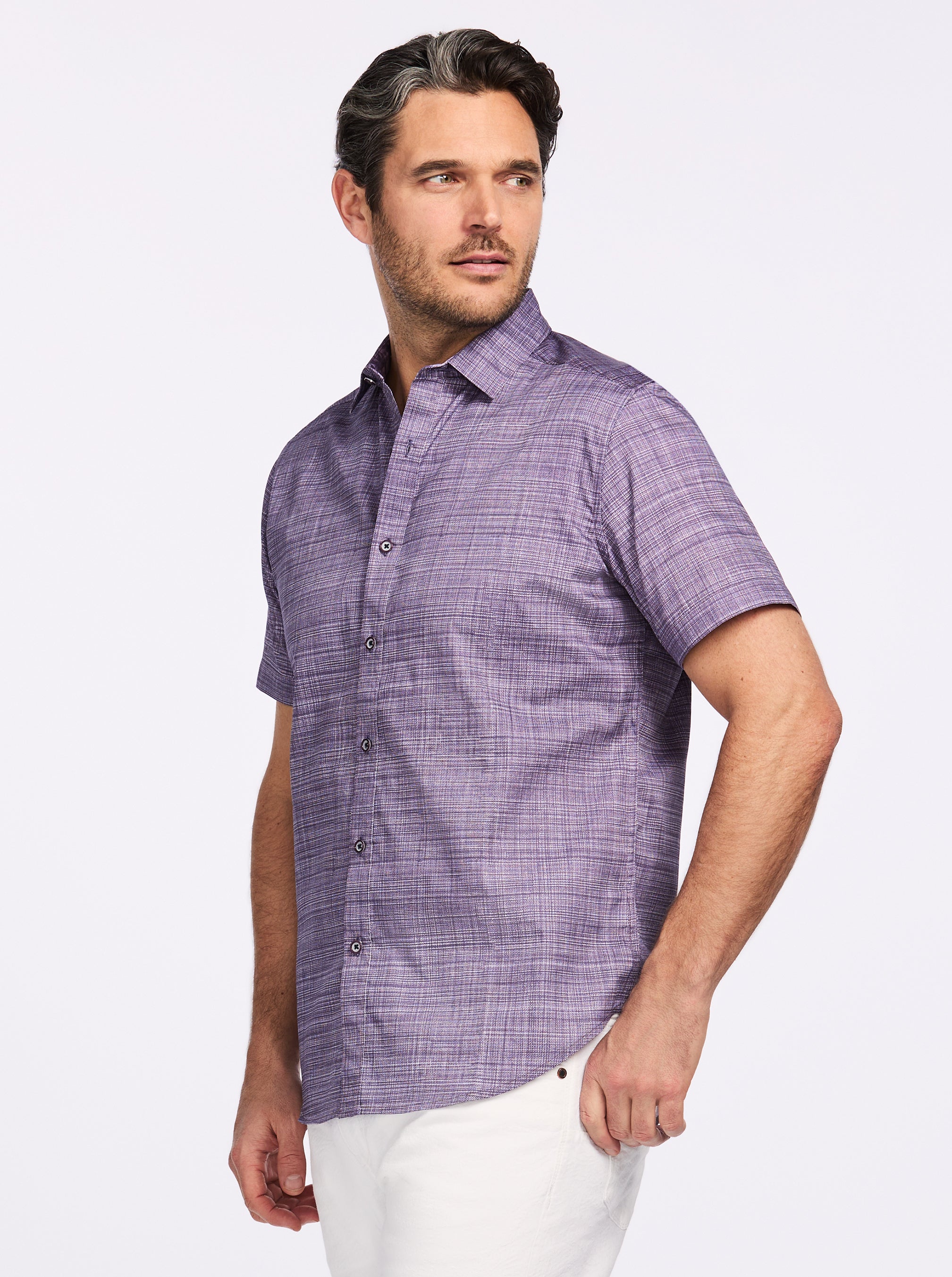 ROTH SHORT SLEEVE BUTTON DOWN SHIRT