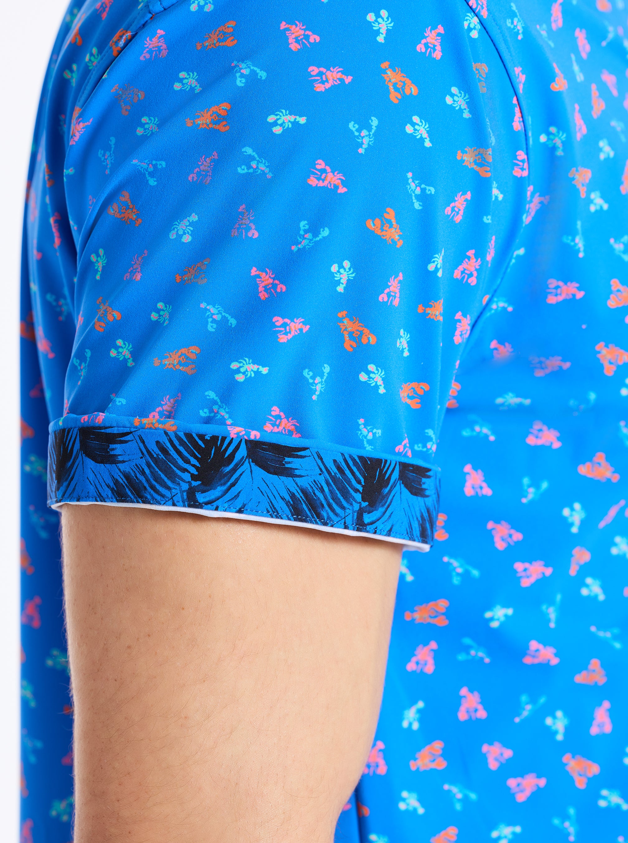 LOBSTER ROLL SHORT SLEEVE BUTTON DOWN SHIRT