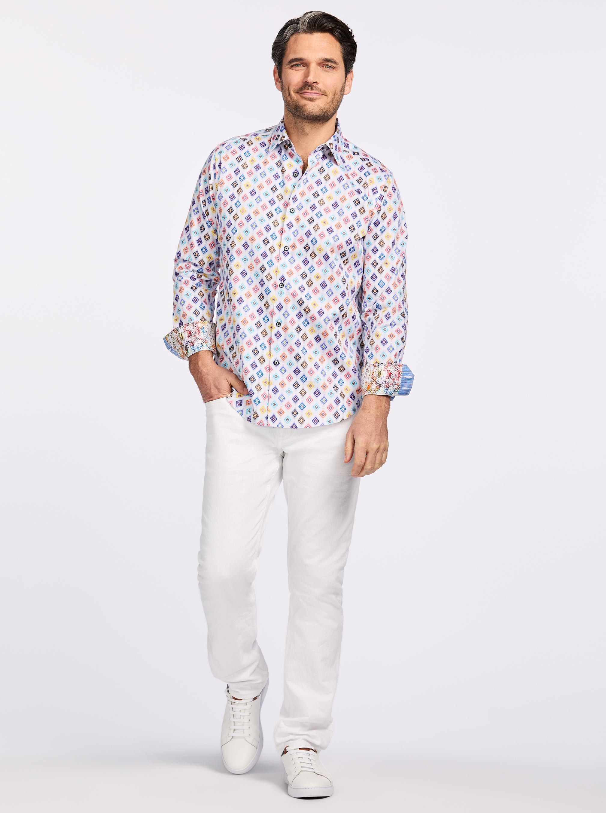 PETERMAN LONG SLEEVE BUTTON DOWN SHIRT