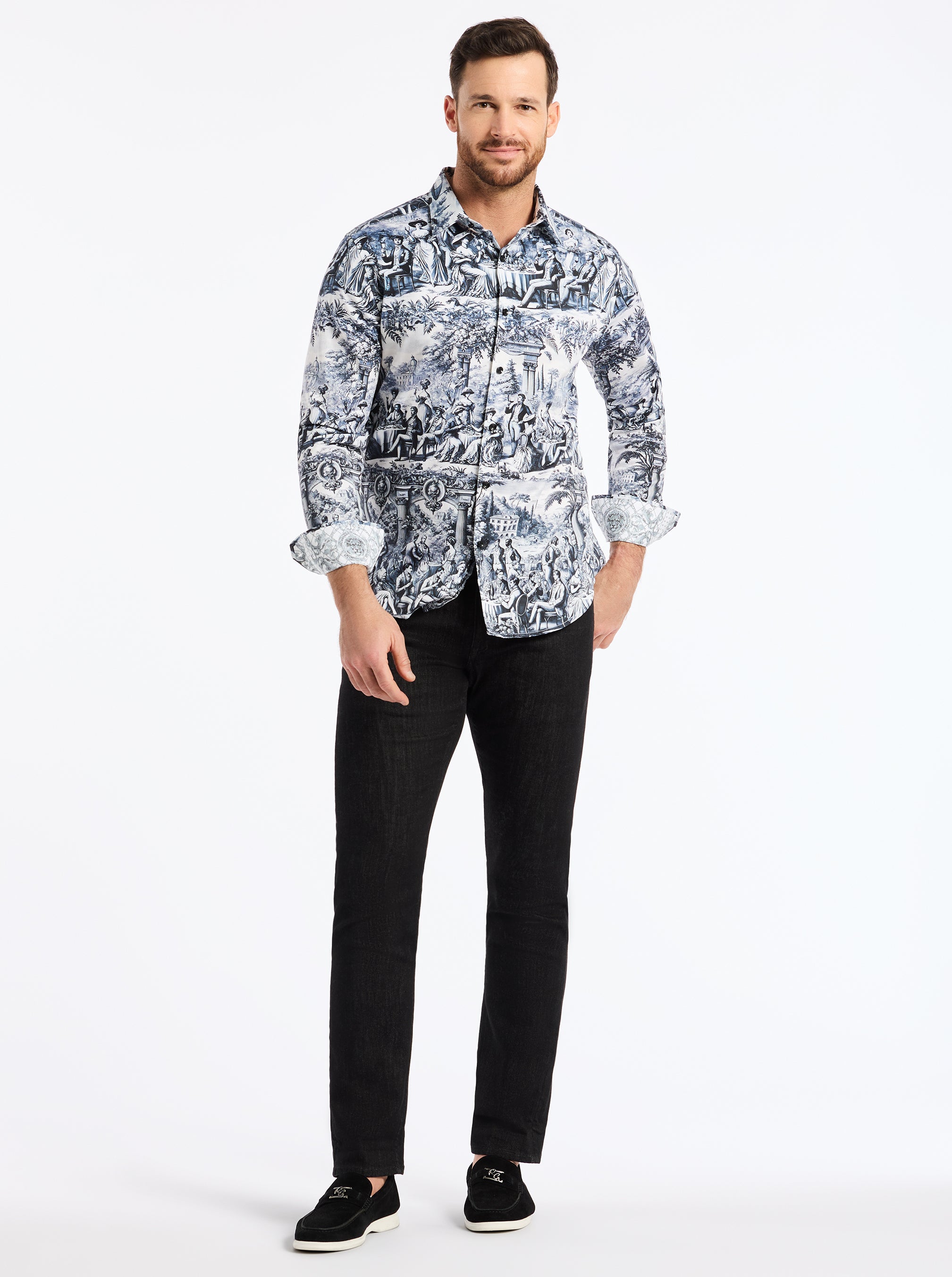 SOCIALITES LONG SLEEVE BUTTON DOWN SHIRT