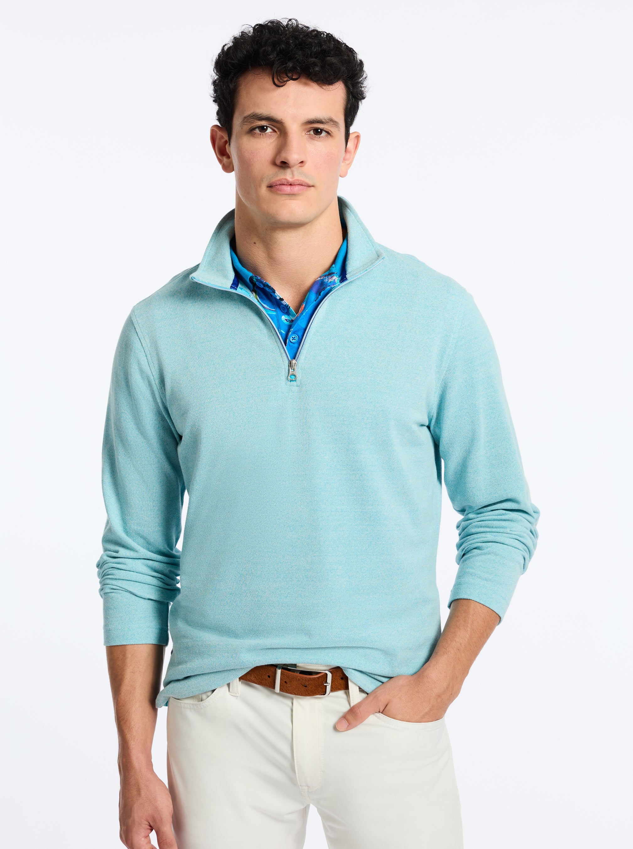 HOBSON LONG SLEEVE KNIT SHIRT