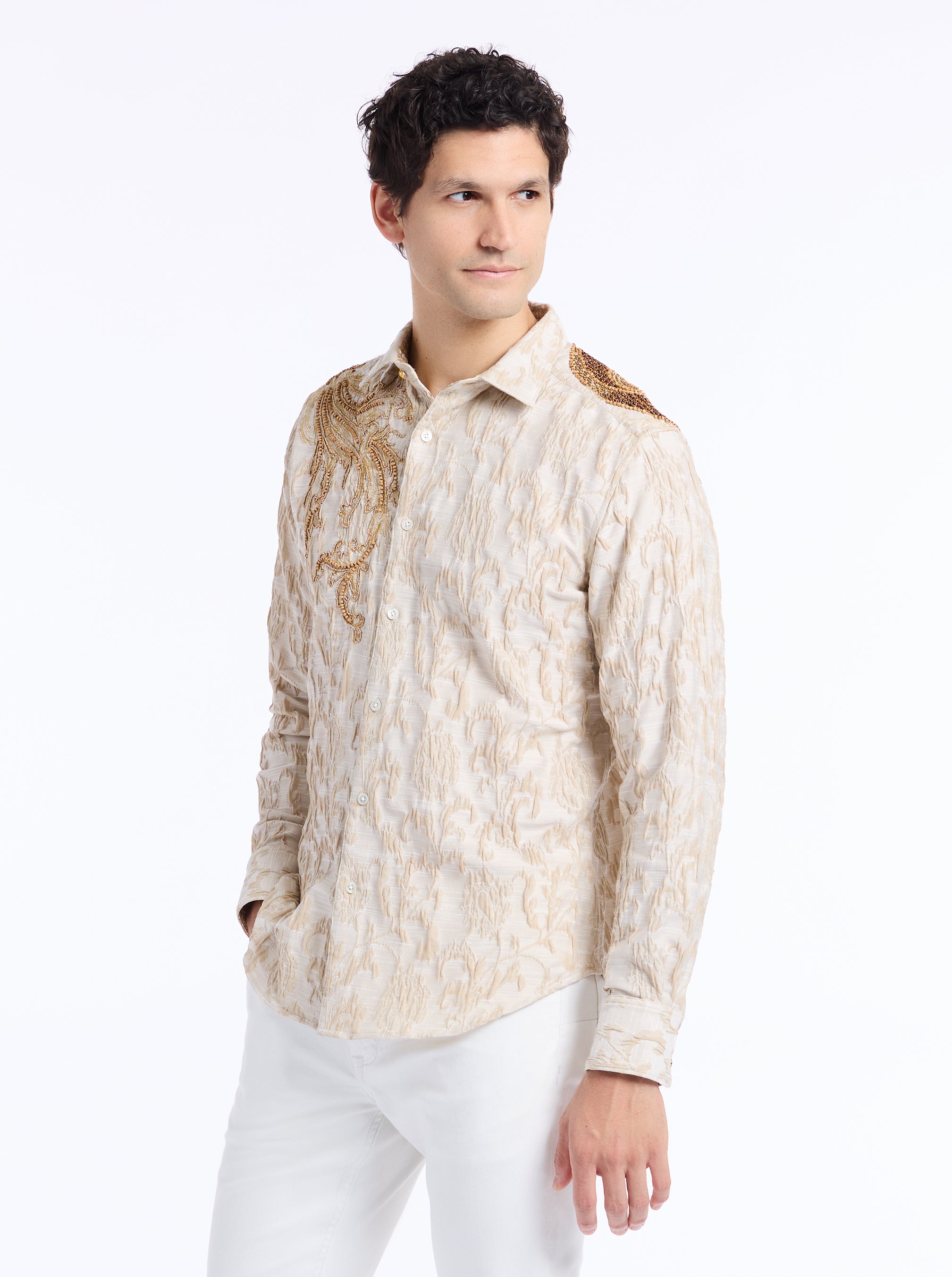 LIMITED EDITION PURE CONFIDENCE LONG SLEEVE BUTTON DOWN SHIRT TALL