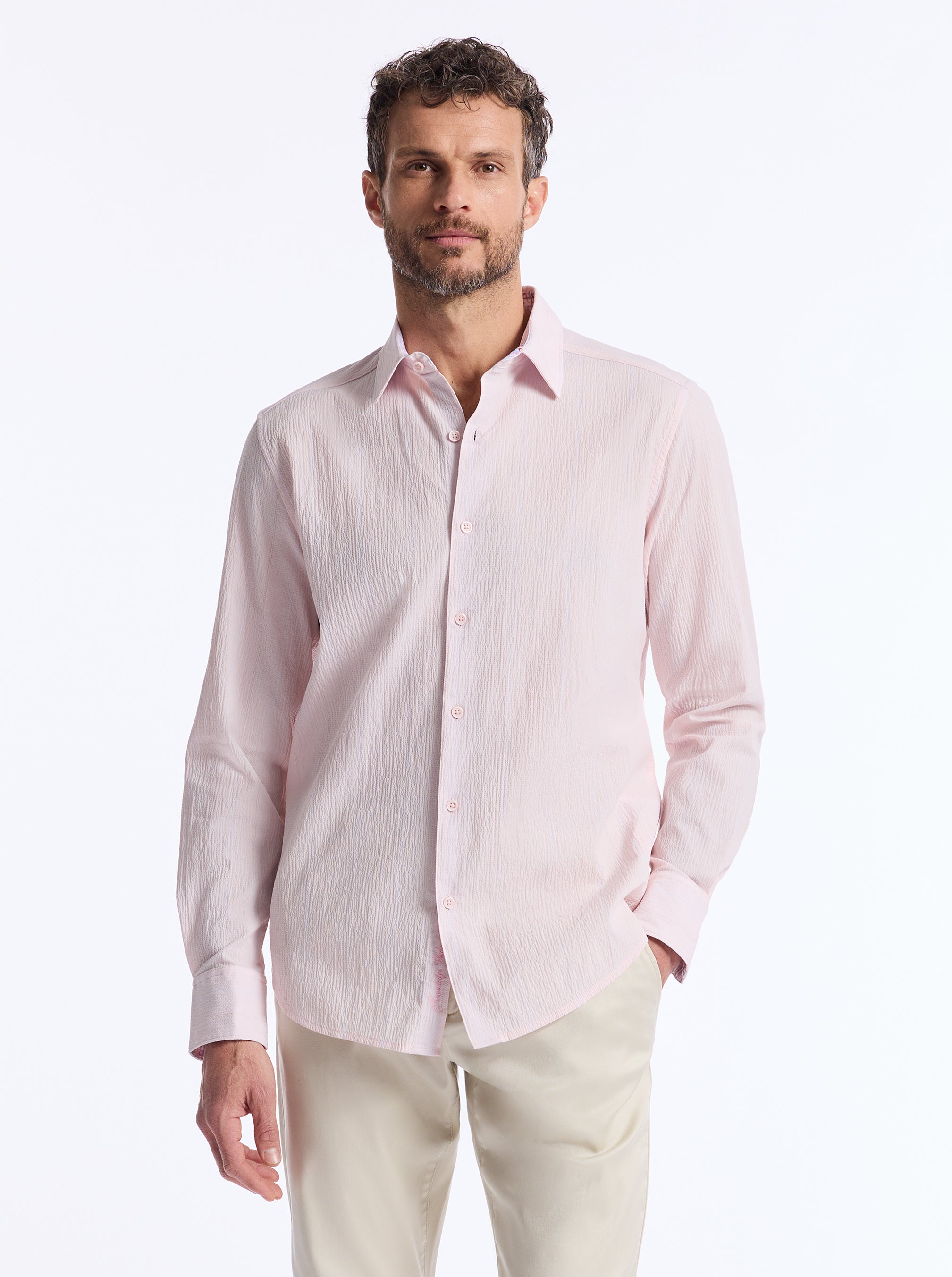 REABROOK LONG SLEEVE BUTTON DOWN SHIRT