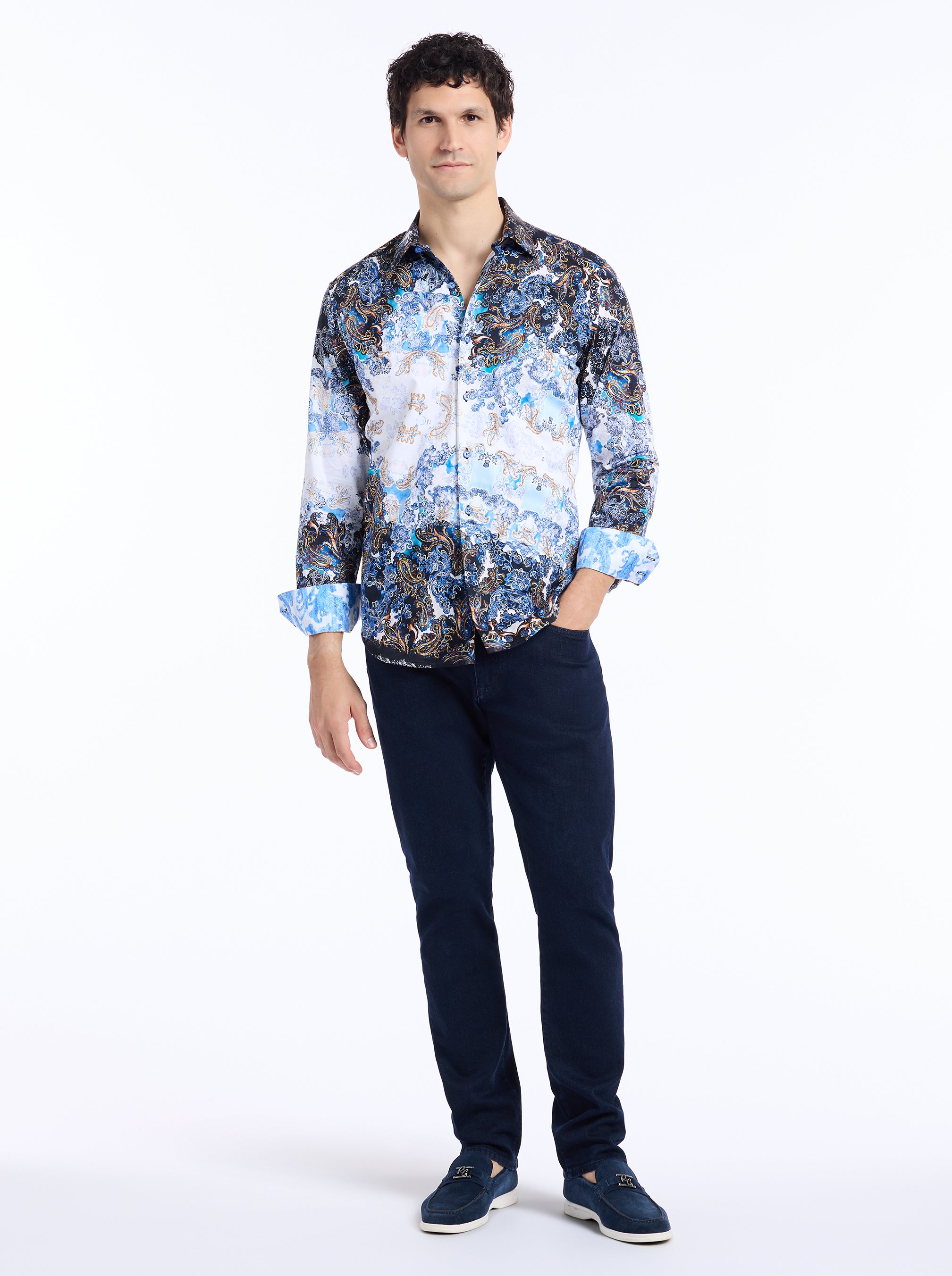 CLAPHAM LONG SLEEVE BUTTON DOWN SHIRT