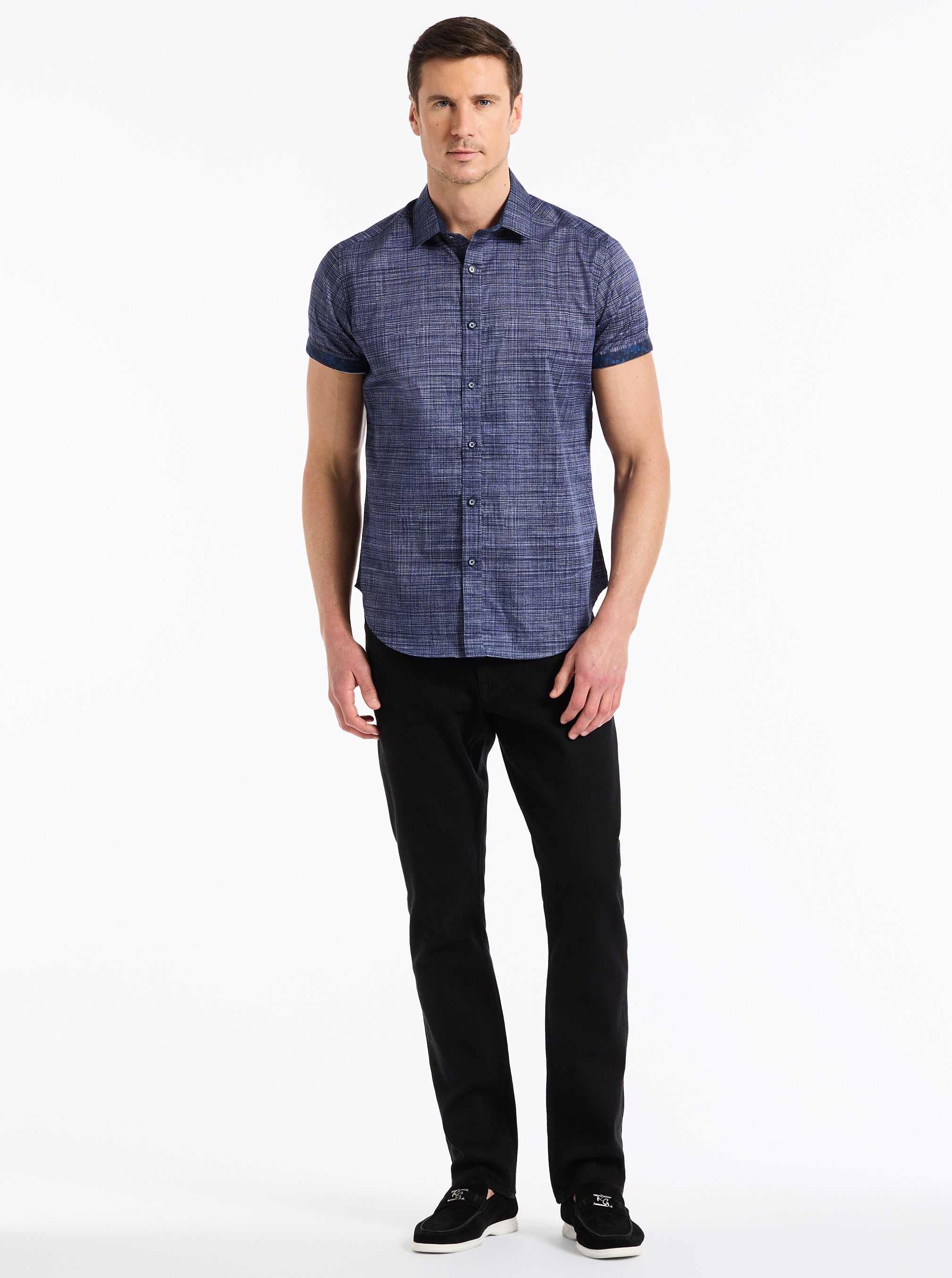 ROTH SHORT SLEEVE BUTTON DOWN SHIRT