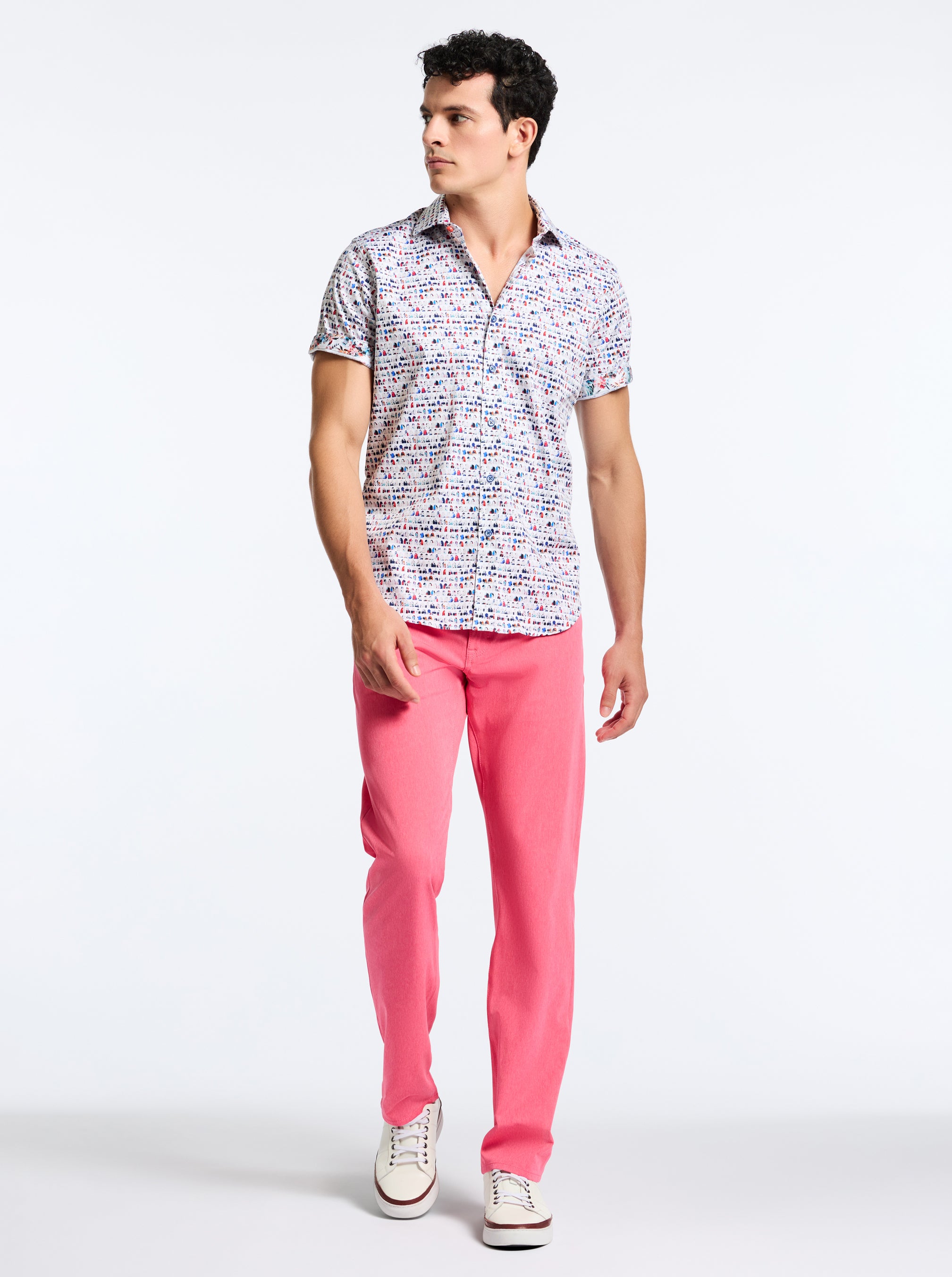 BOARD BASH SHORT SLEEVE BUTTON DOWN SHIRT