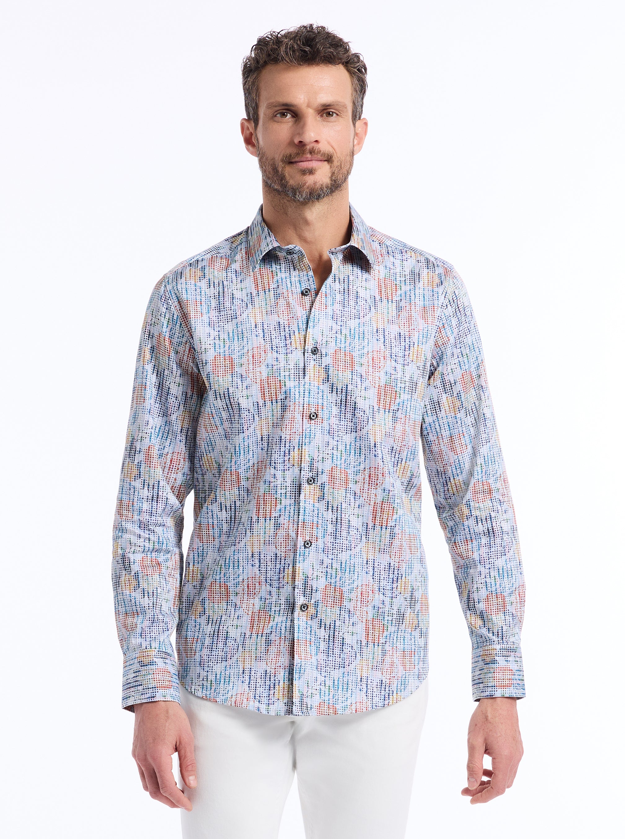 DAFEN LONG SLEEVE BUTTON DOWN SHIRT