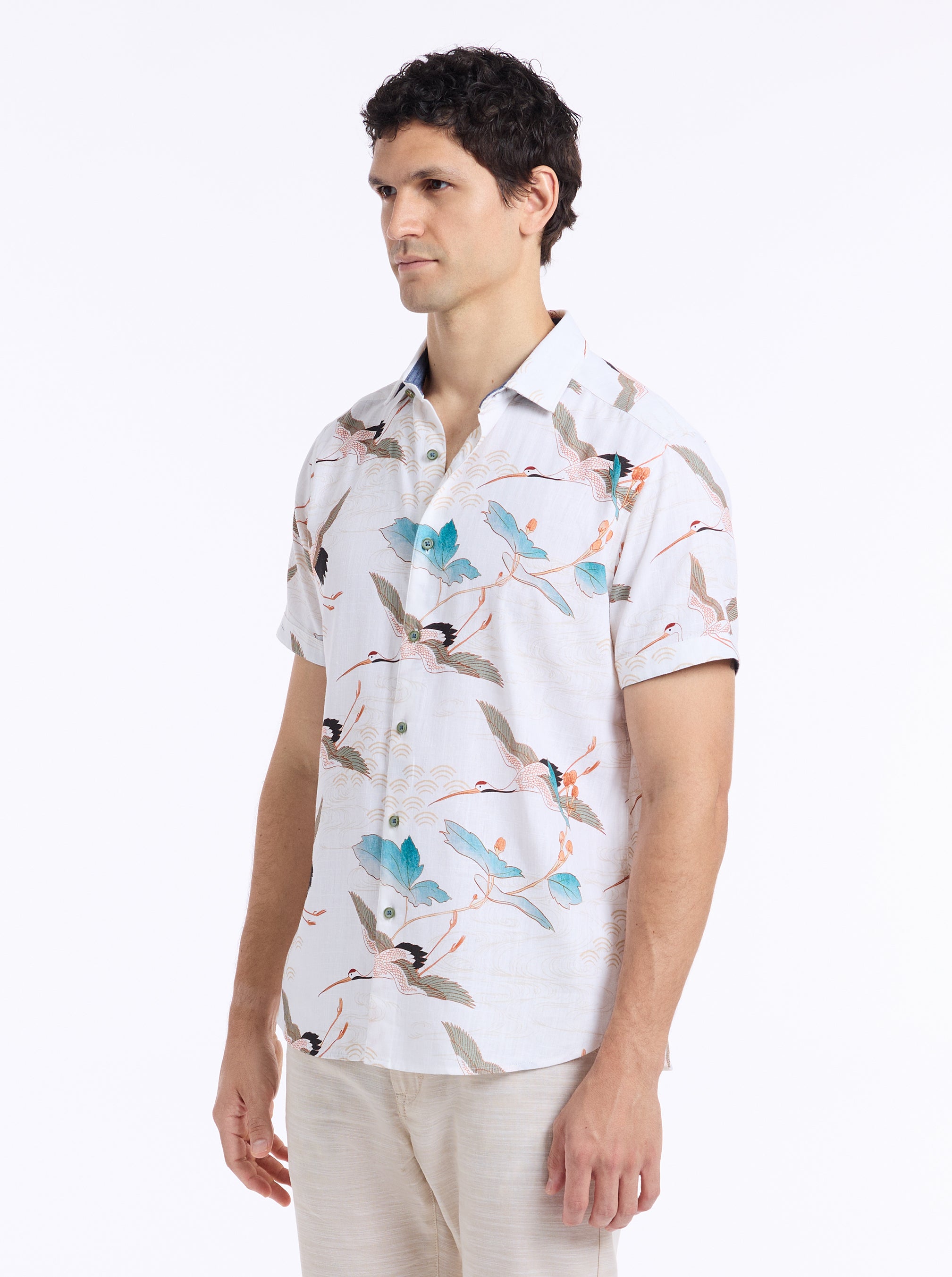 TSURU SHORT SLEEVE BUTTON DOWN SHIRT