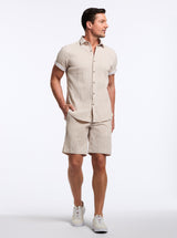 FORNILLO SHORT SLEEVE BUTTON DOWN SHIRT
