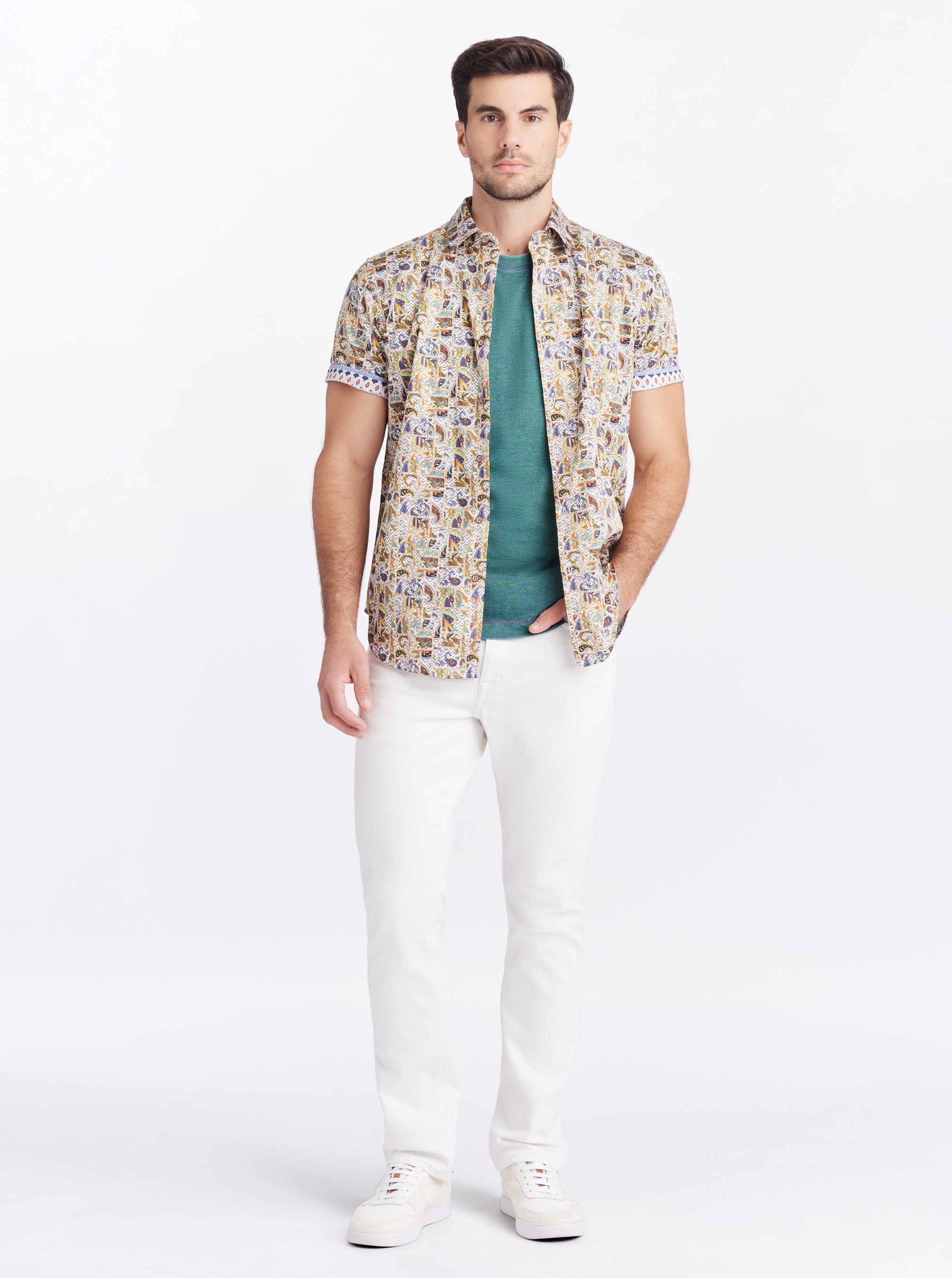 FREDLEY SHORT SLEEVE BUTTON DOWN SHIRT