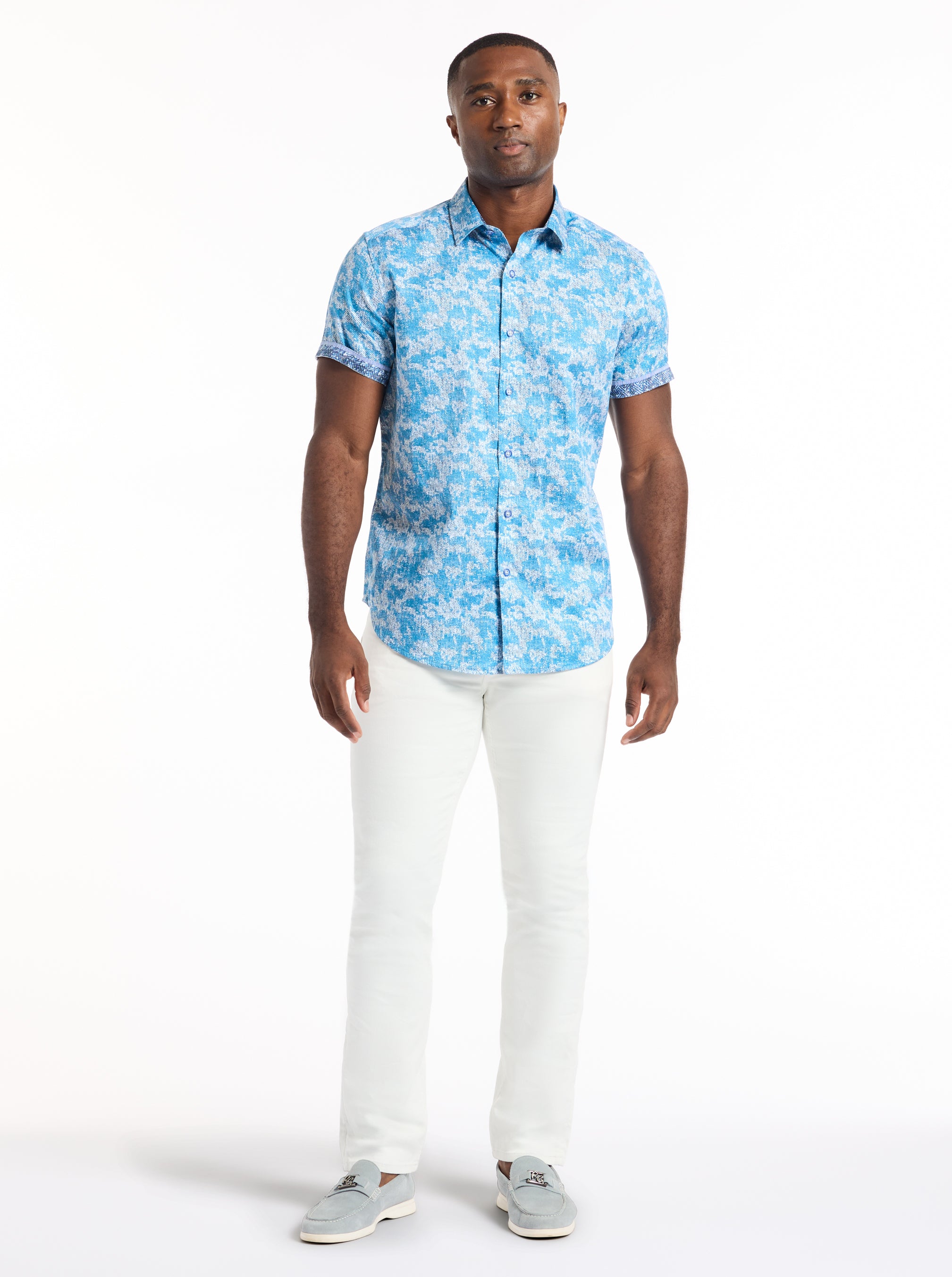 MALHAM SHORT SLEEVE BUTTON DOWN SHIRT